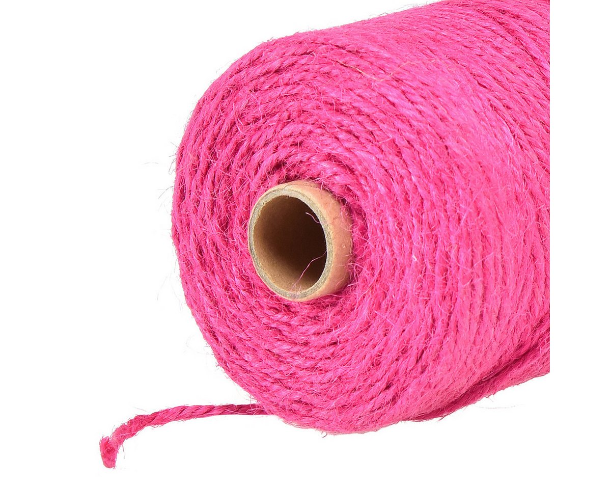 Thumbnail - Viana Webband Juteband Jutekordel Dekoband Fuchsia Ø3mm 200m für Blumensträuße und