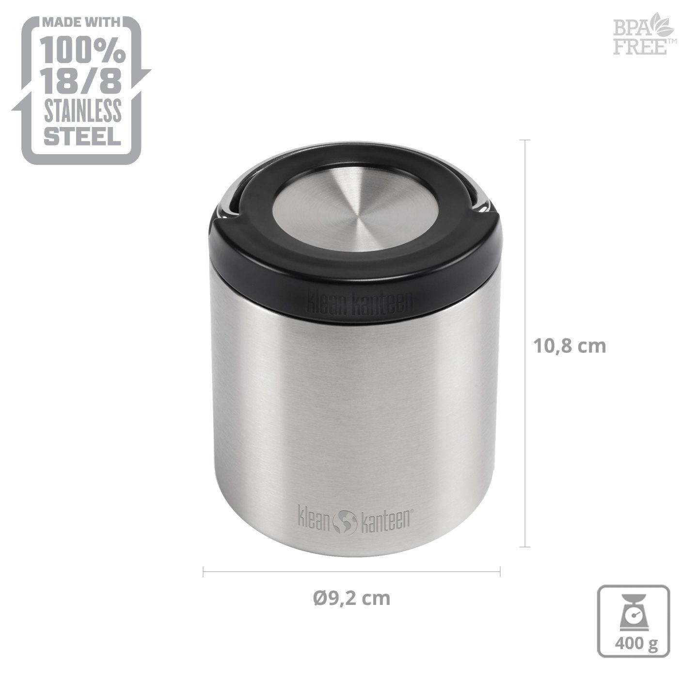 Thermo, Behälter Canister Food Kanteen Isolierbehälter Thermobehälter Essen Edelstahl, Klean Polypropylen, TK Container Silikon,