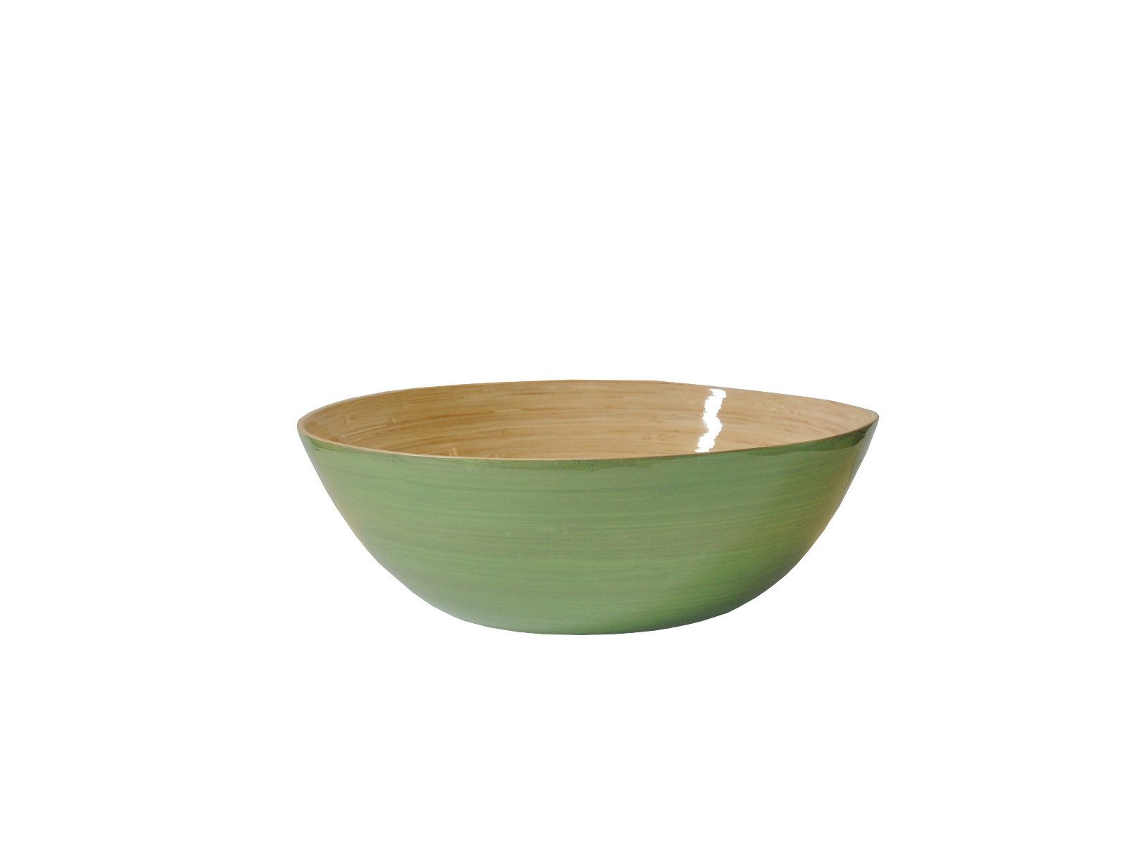 albert l. (punkt) Schüssel L. (punkt) Bambus-Schüssel lindgrün 40 x 14 cm, Bambus, (Schüsseln & Schalen), Schüssel 40x14