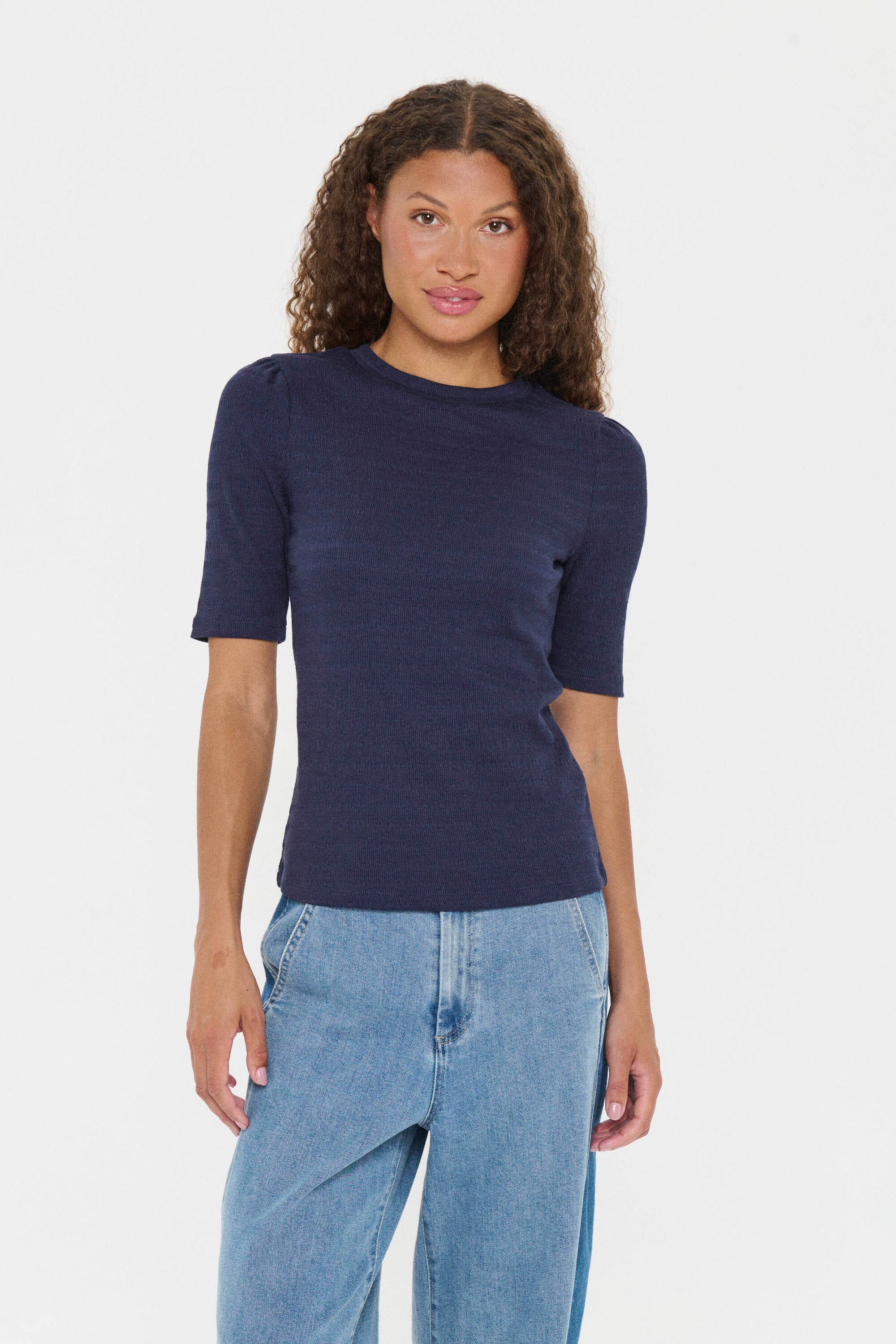 Saint Tropez Kurzarmbluse Kurzarm-Bluse LucianaSZ günstig online kaufen