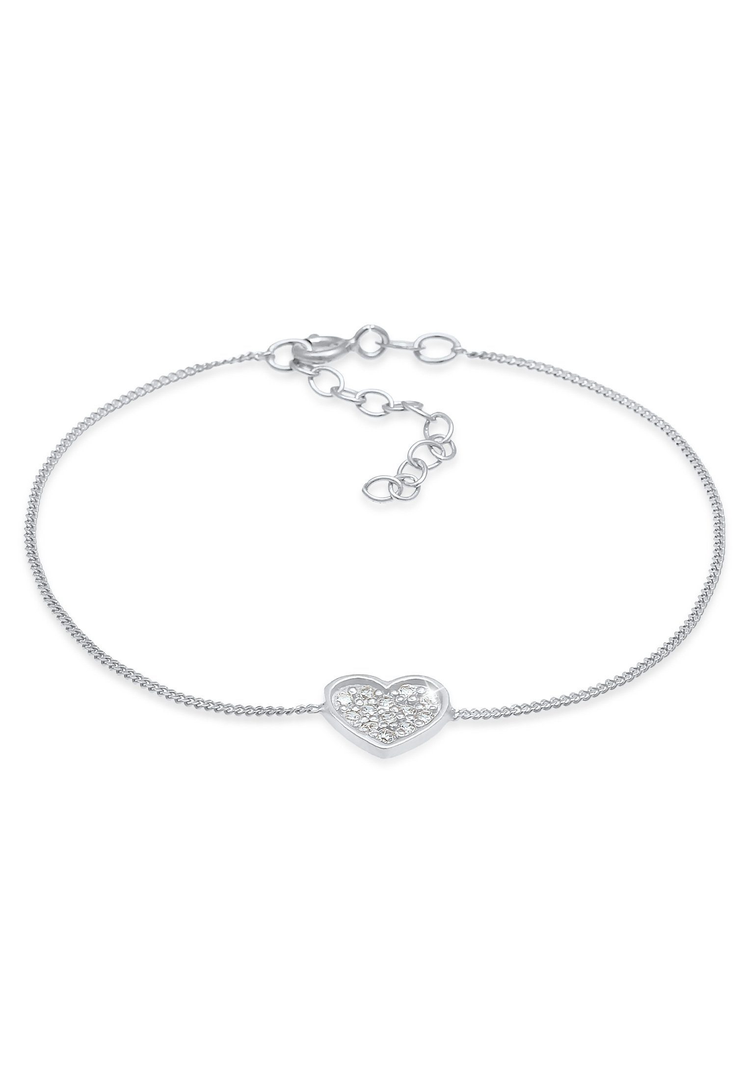 Armband Herz Zirkonia Romantik 925 Silber