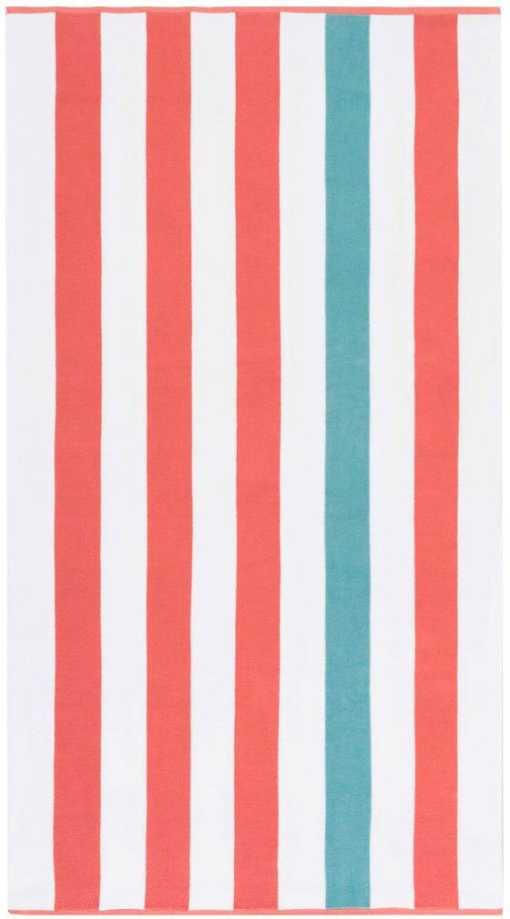 Egeria Strandtuch BEACH CABANA STRIPE, Frottiervelours (1-St), 90x180 cm