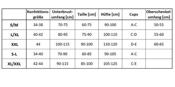 Obsessive Body Transparenter Ouvert-Body schwarz rückenfrei elastisch