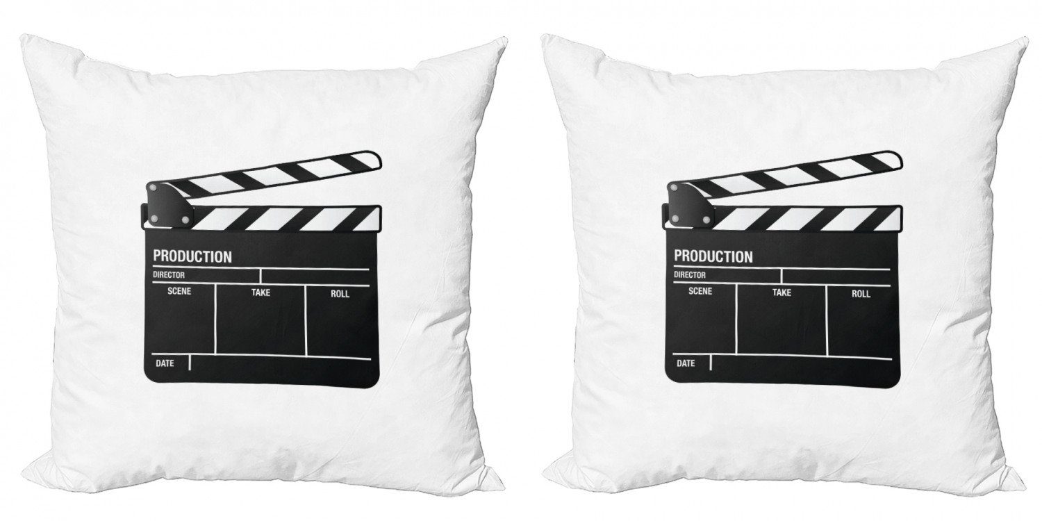 Videoindustrie und Film- Modern Doppelseitiger Film Digitaldruck, Abakuhaus (2 Kissenbezüge Accent Stück),