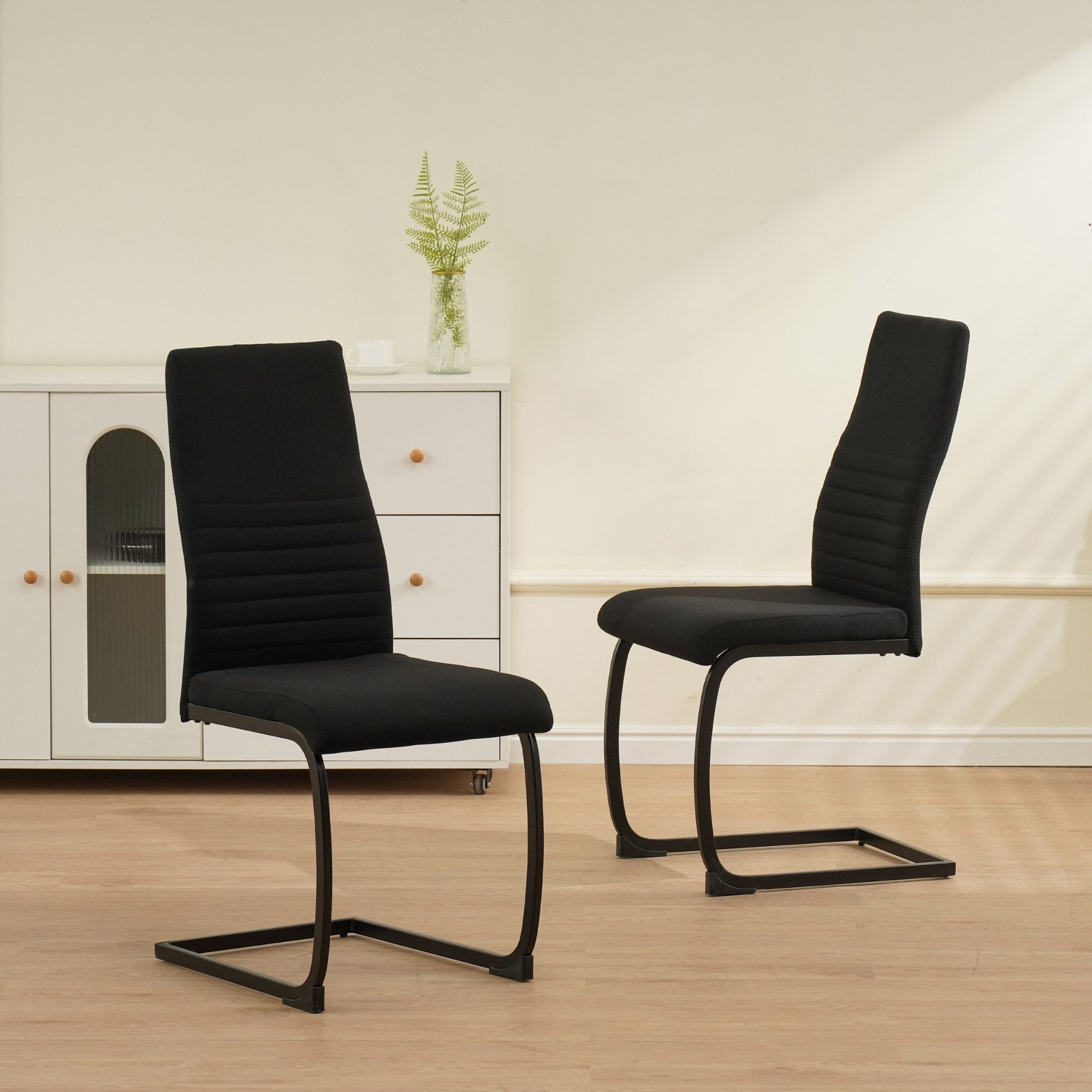 Albatros International Freischwinger Freischwinger Turano 4er Set Schwarz M günstig online kaufen