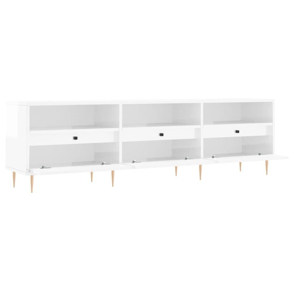 150x30x44,5 Hochglanz-Weiß Holzwerkstoff vidaXL TV-Schrank TV-Schrank (1-St) cm