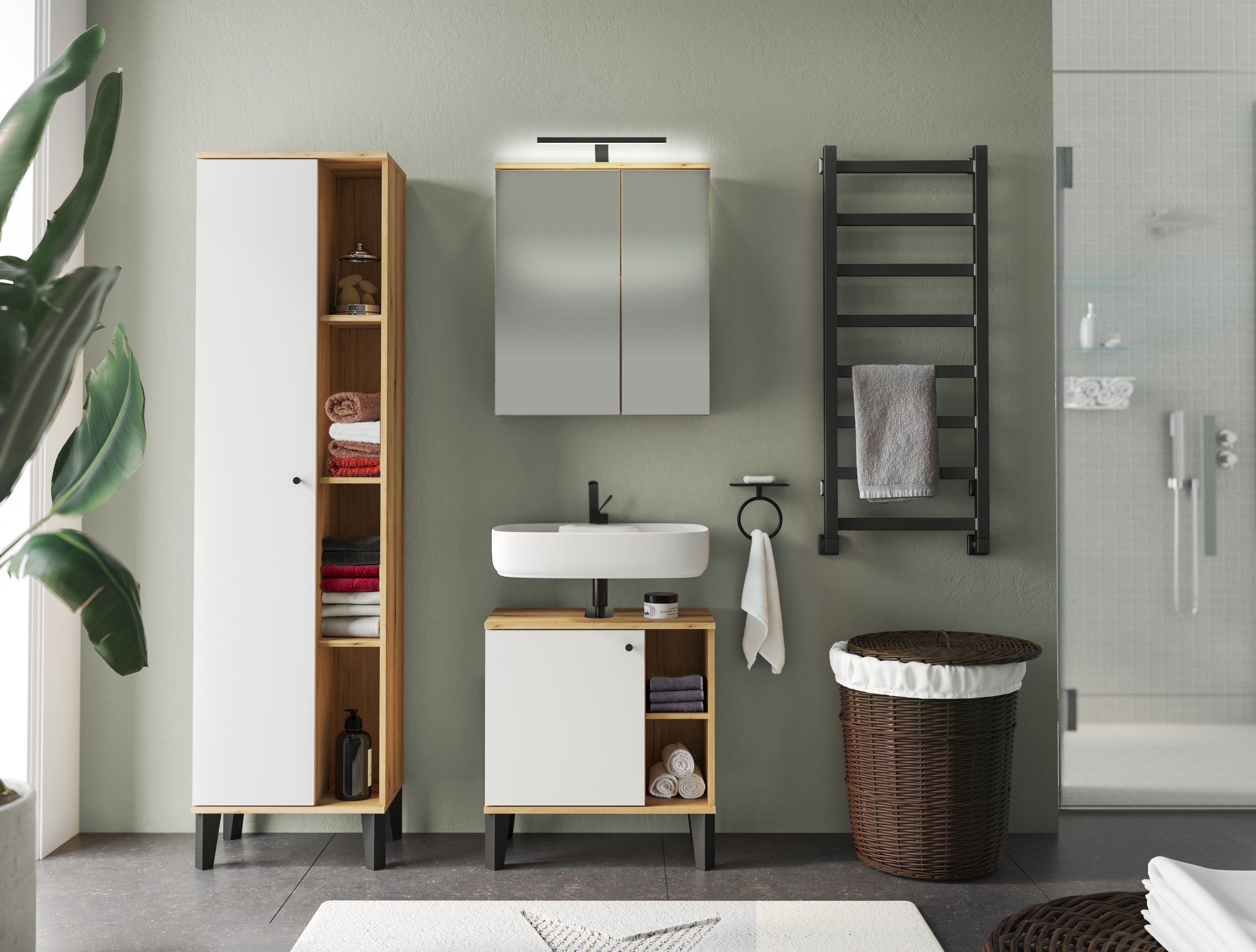 INOSIGN Badmöbel-Set OSLO, Bad im skandinavischen günstig online kaufen