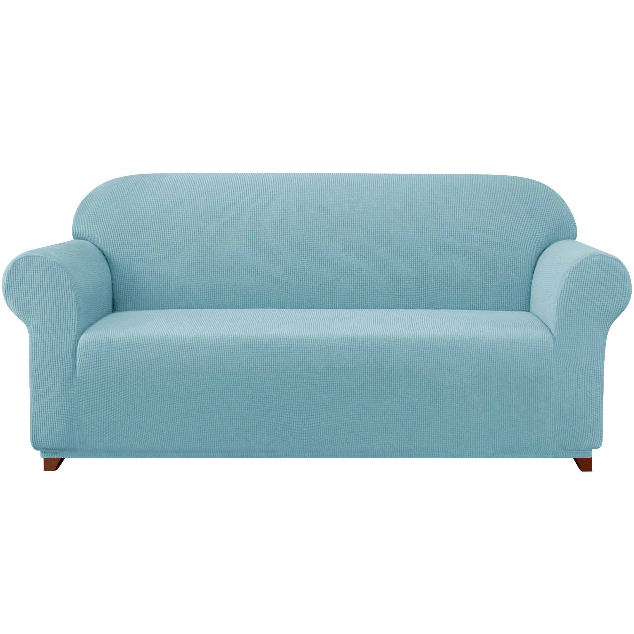 Sofahusse 2/3/4 Sitzer Sofabezug, SUBRTEX, mit dezentem Muster hellblau
