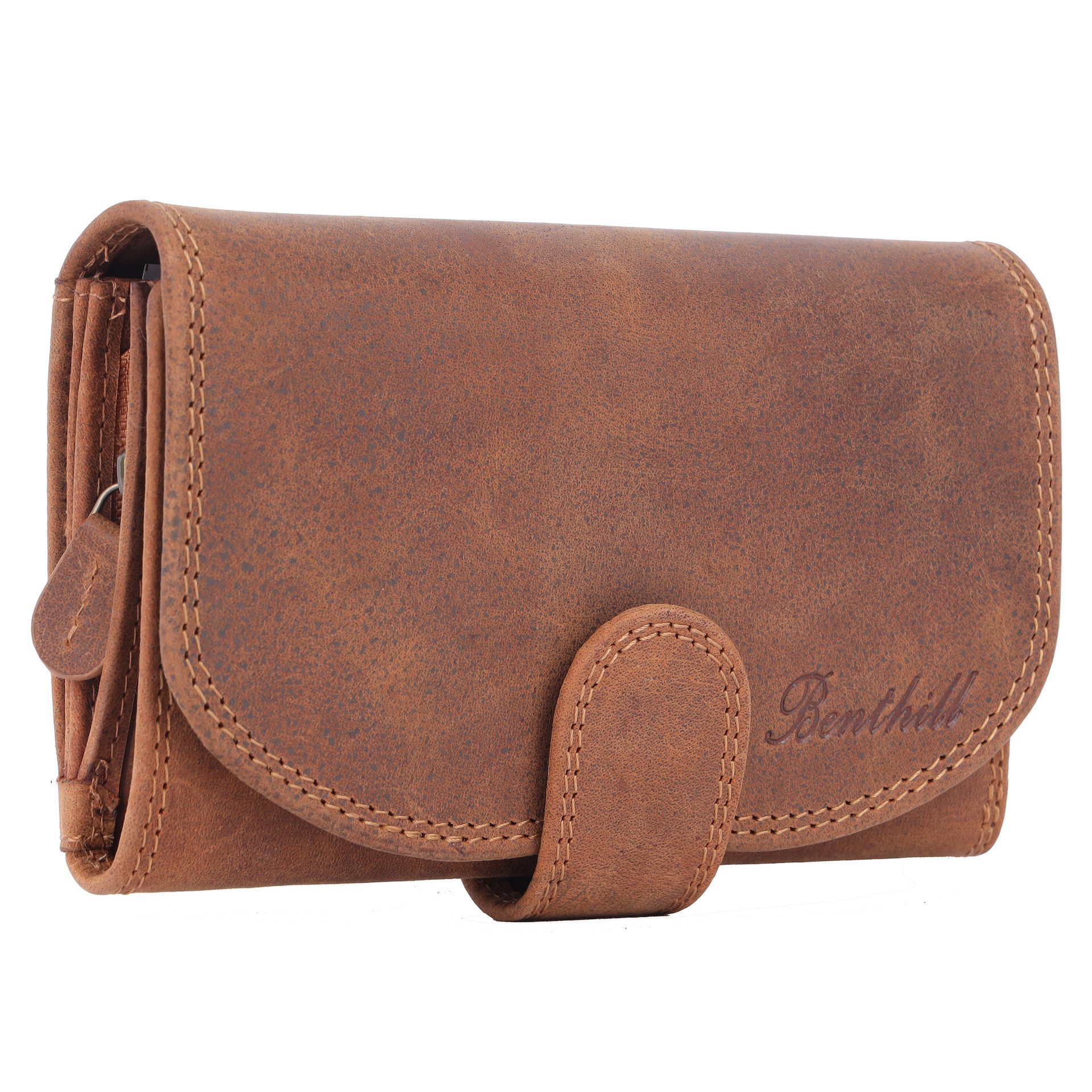Benthill Geldbörse Damen Echt Leder Portemonnaie RFID Portmonee Vintage vie günstig online kaufen