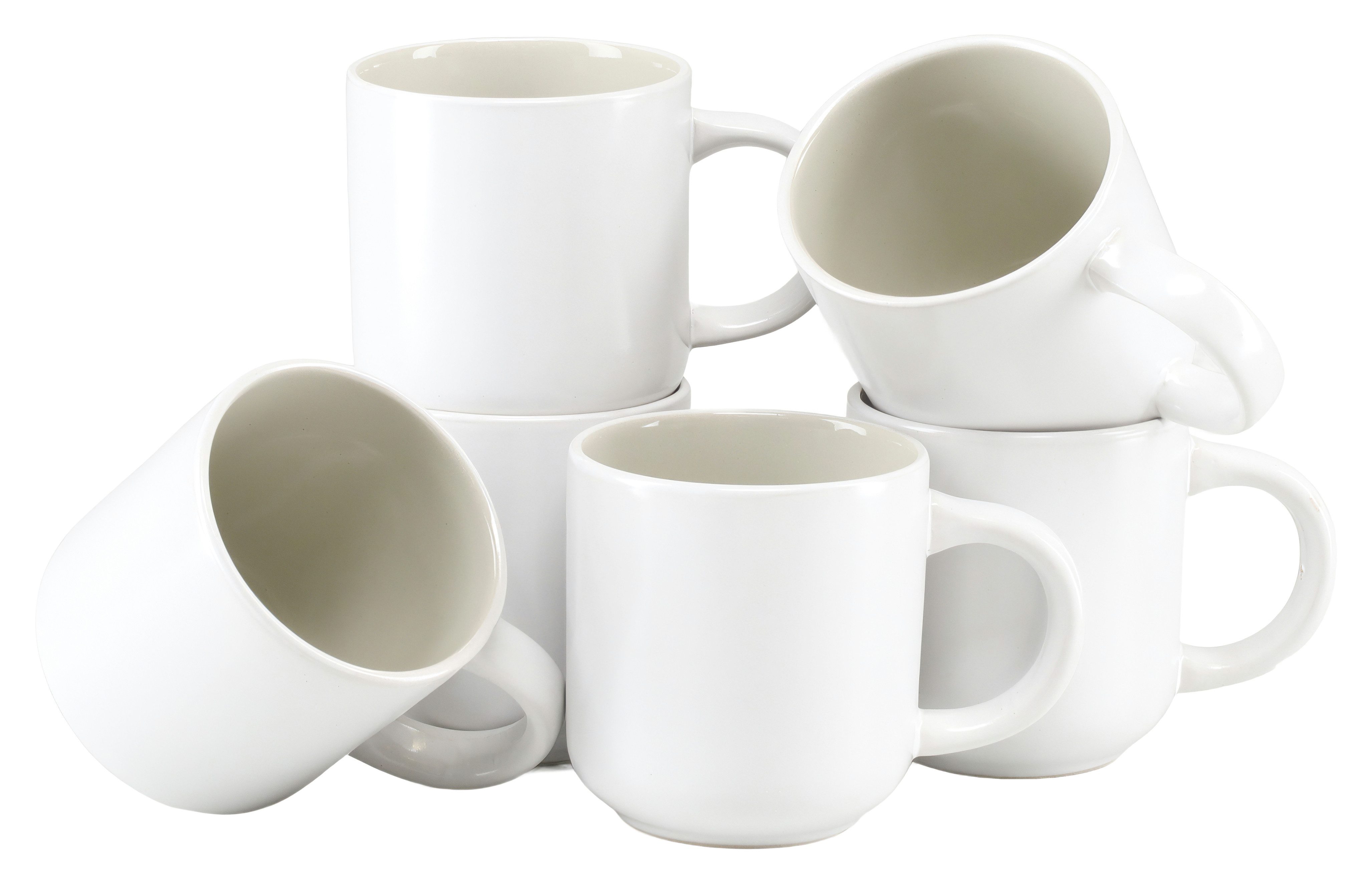 LeGer Home by Lena Gercke Becher Tassen-Set Nayela, 6-tlg., Steinzeug, spülmaschinengeeignet, mikrowellengeeignet, modern