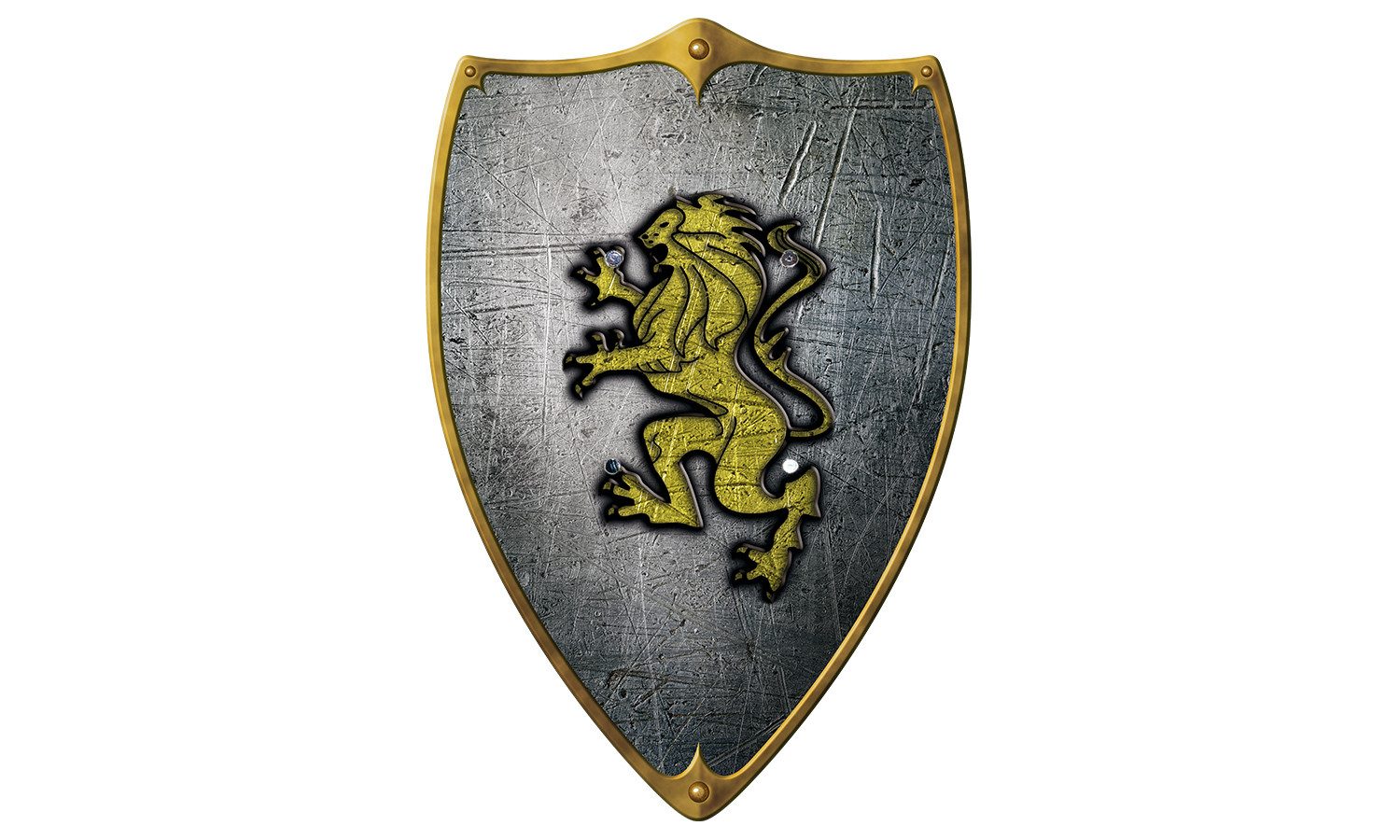 Spielzeug-Ritterschild Ritterschild Löwe gold
