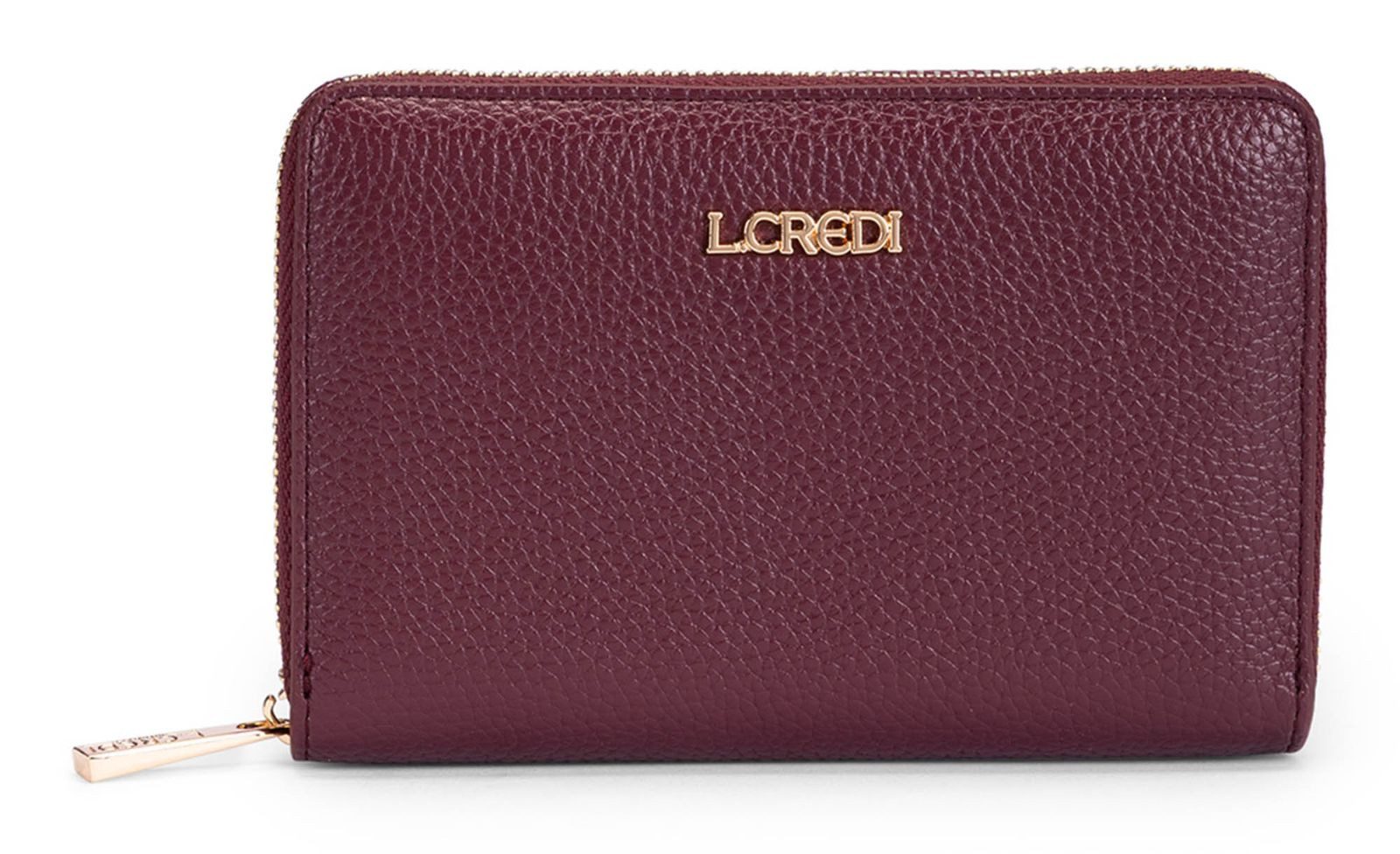 L. CREDI Geldbörse Zip Around Wallet, mit RFID-Blocker Schutz