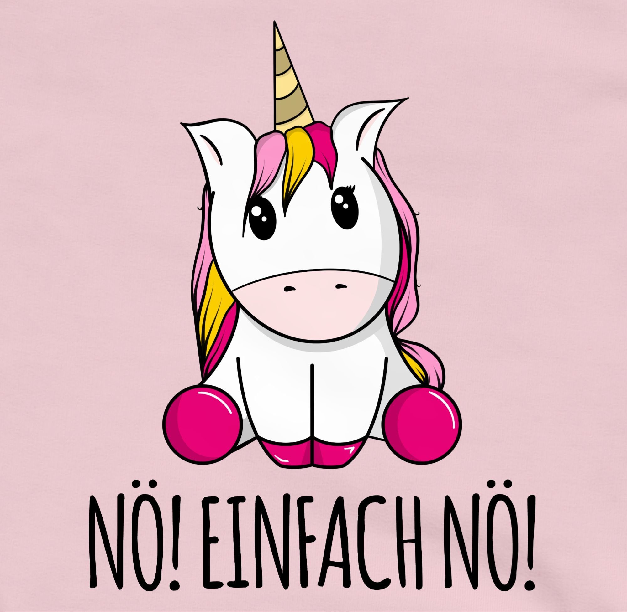Shirtracer Hoodie Nö! Einfach Nö! Einhorn Unicorn Lustig Bevor Du fragst Nein Statement Sprüche Kinder