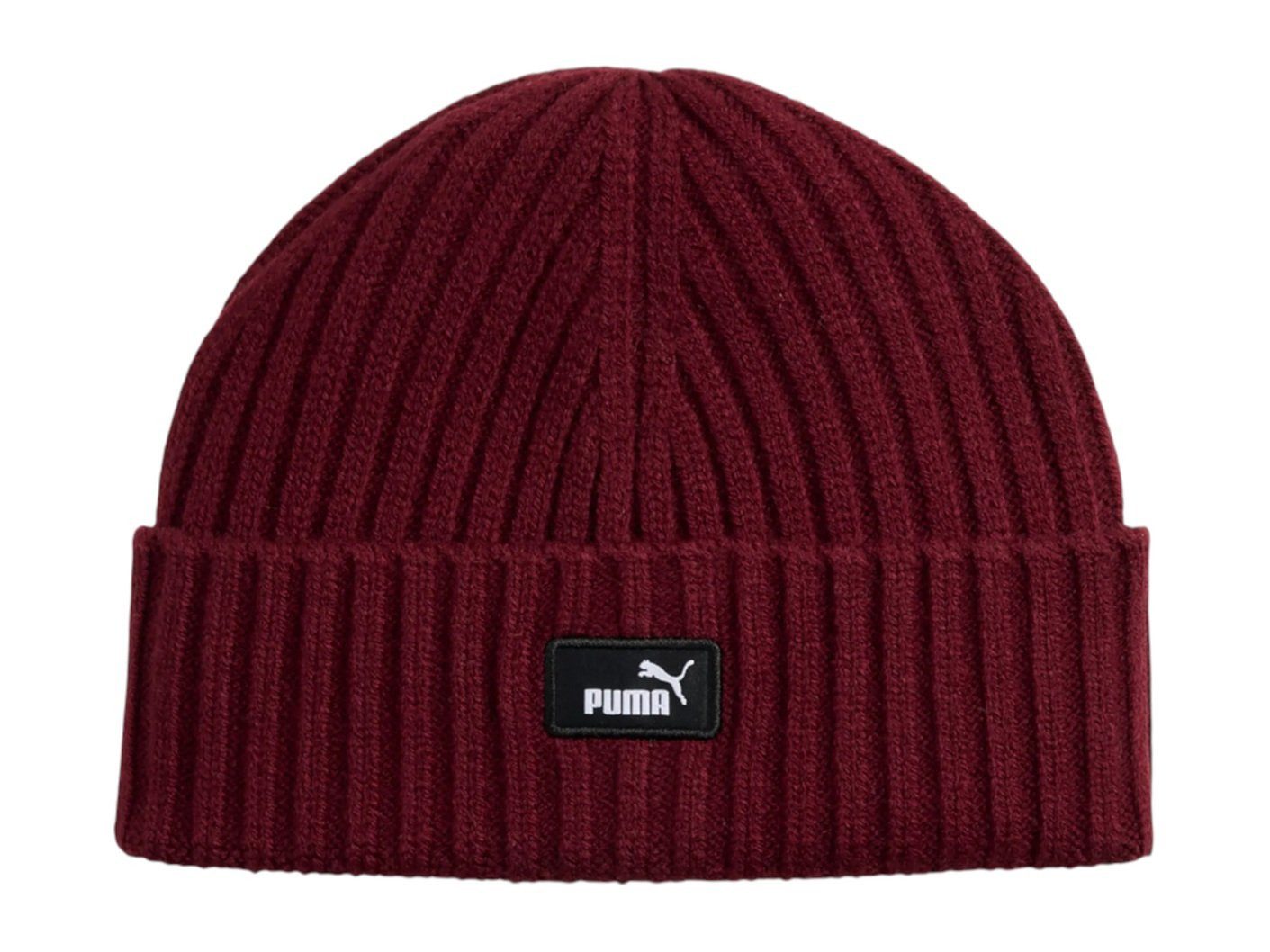 PUMA Strickmütze (Beanie) ESS Fisherman (Rippenstruktur) rot - 1 Stück