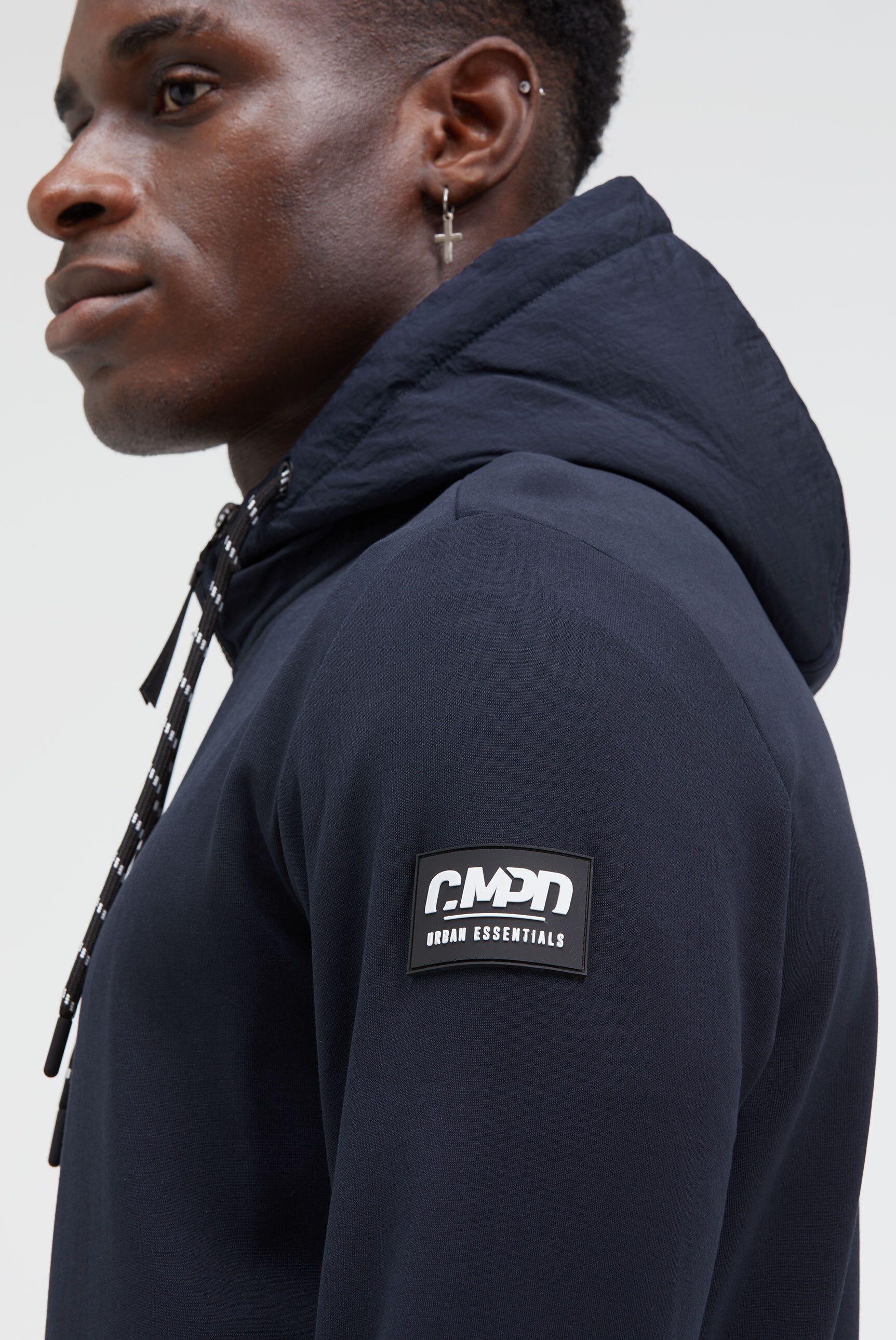 CMPD Kapuzensweatjacke mit Baumwolle
