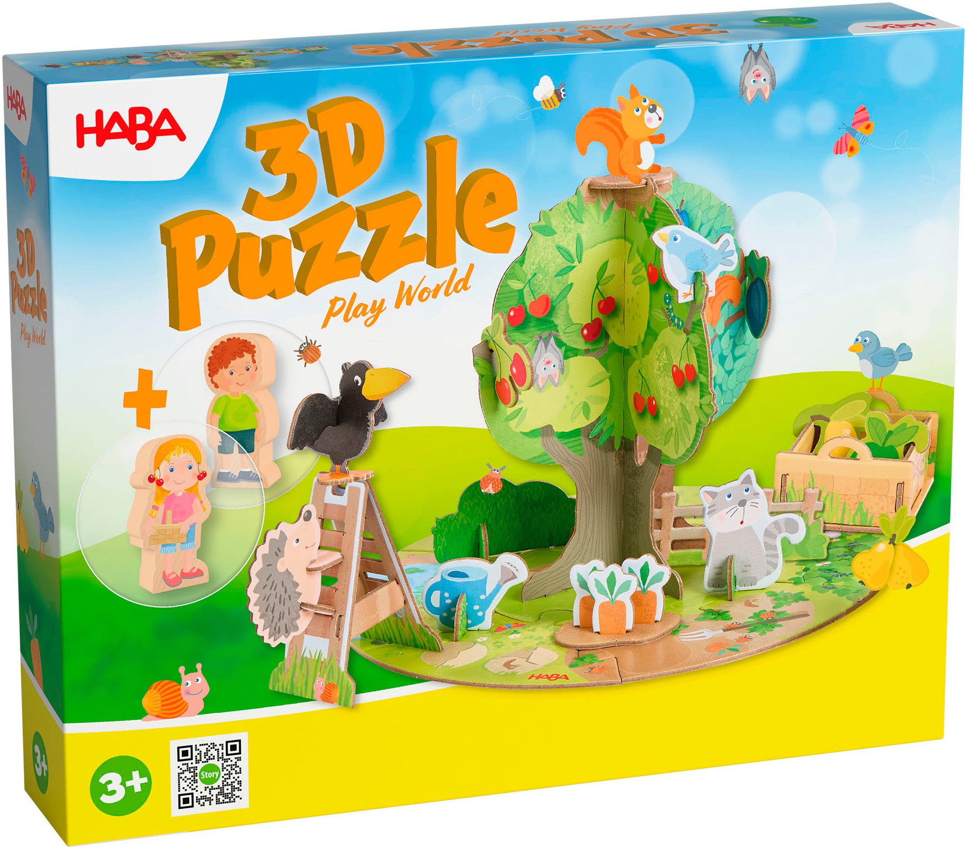 Haba Puzzle 3D Spielwelt Obstgarten, Puzzleteile von HABA