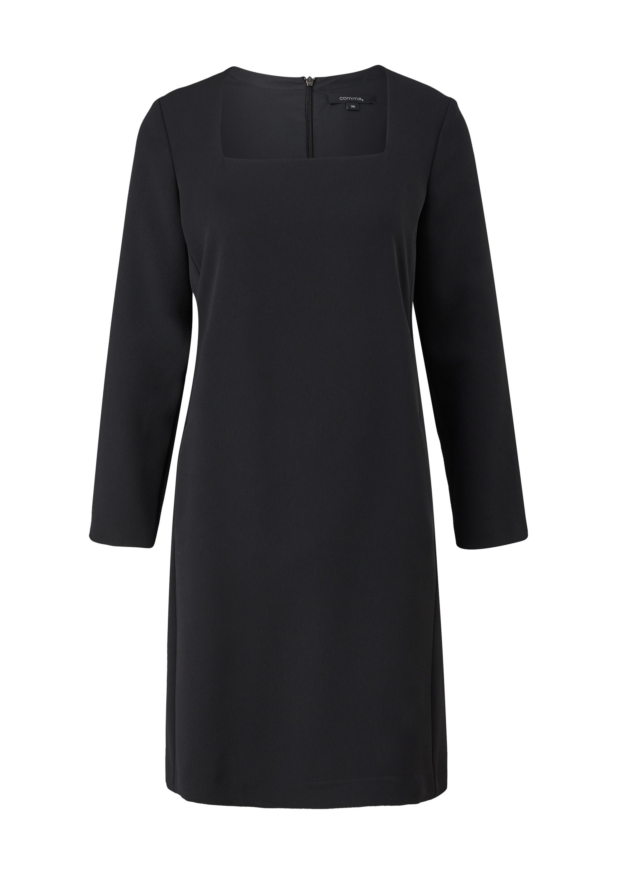 comma Minikleid Kleid Kleid mit Karreeausschnitt