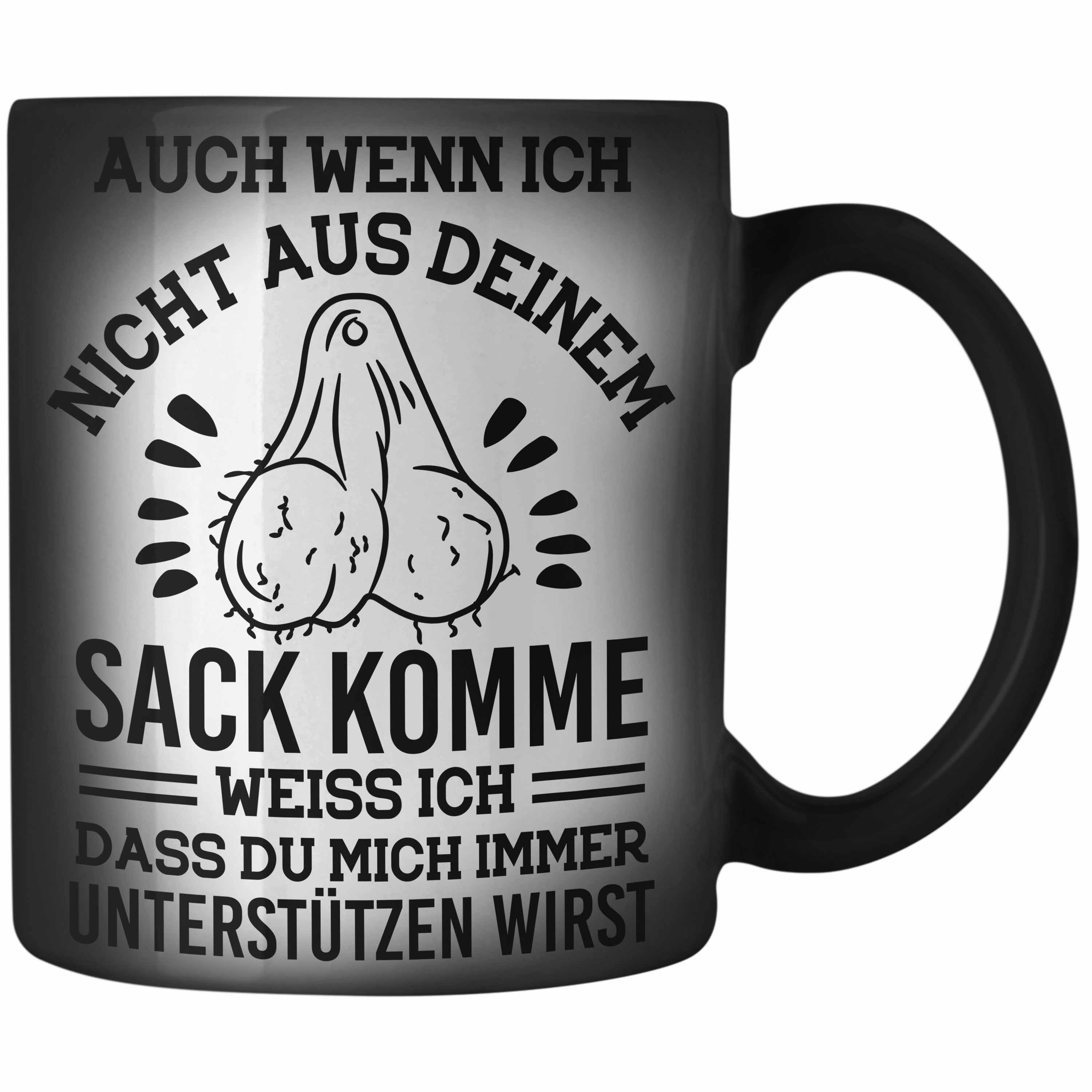 Trendation Tasse Trendation Stiefpapa Zaubertasse Spruch Geschenk