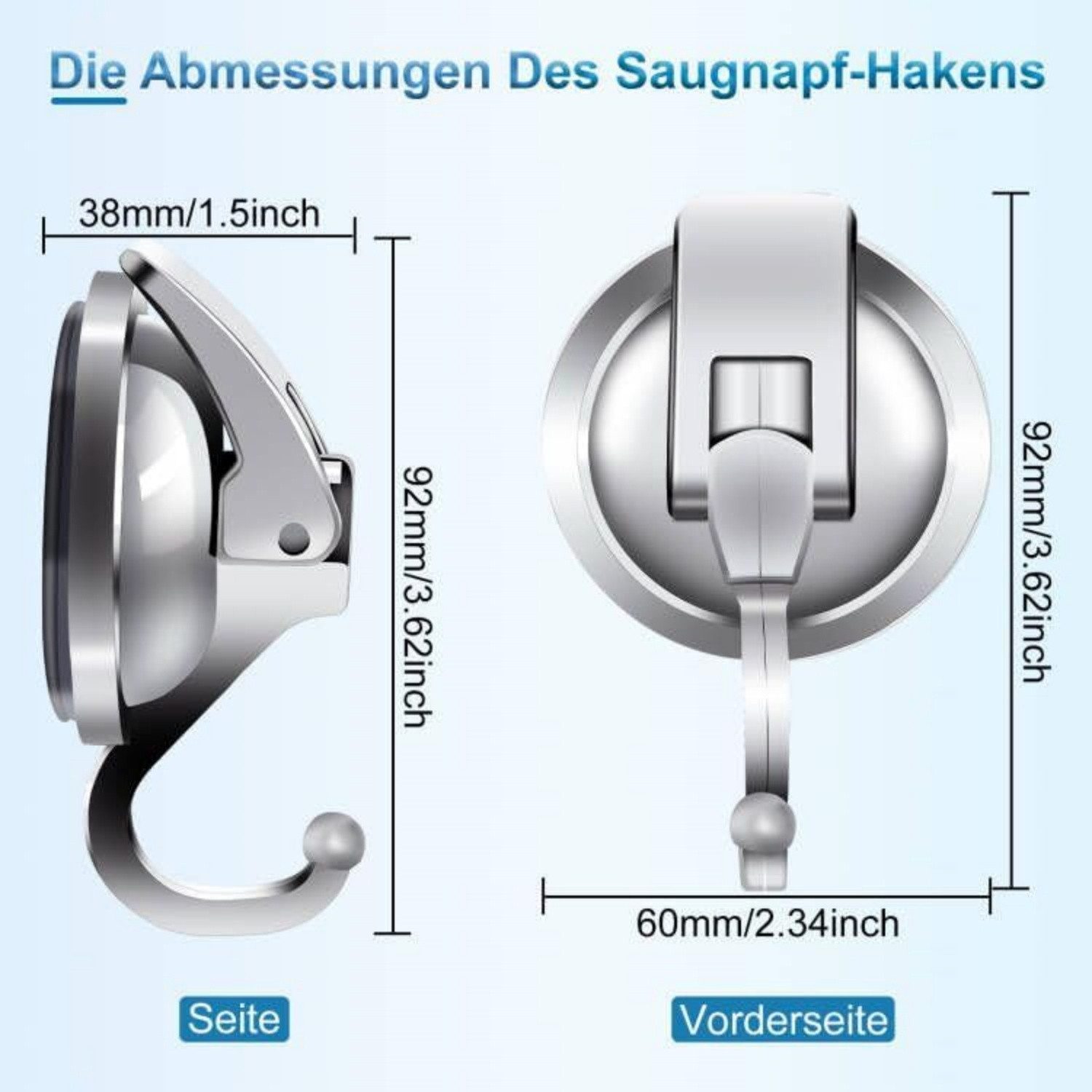 BlingBin Wandhaken 4 Pack Saugnapf Haken günstig online kaufen