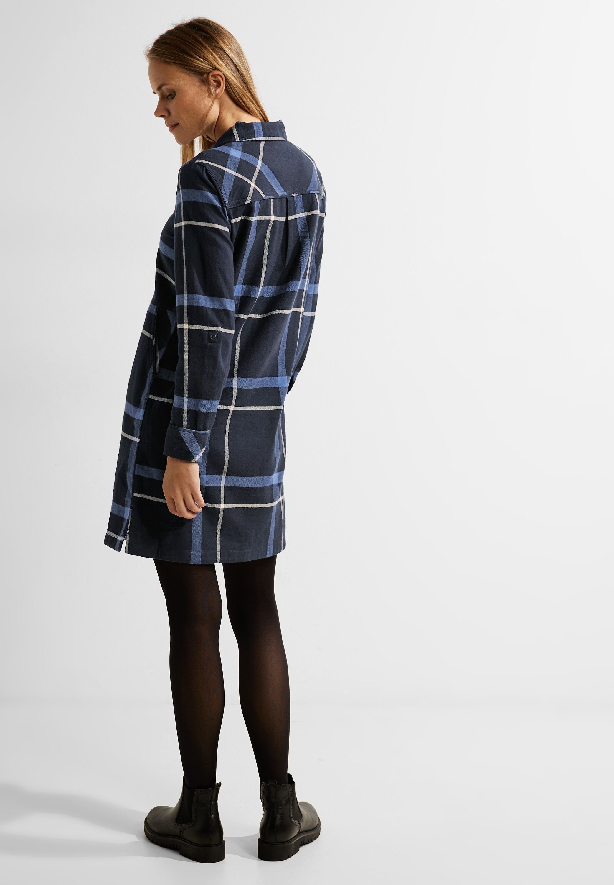 Cecil Blusenkleid Flannel Check Dress, Knopfleiste | Strickkleider