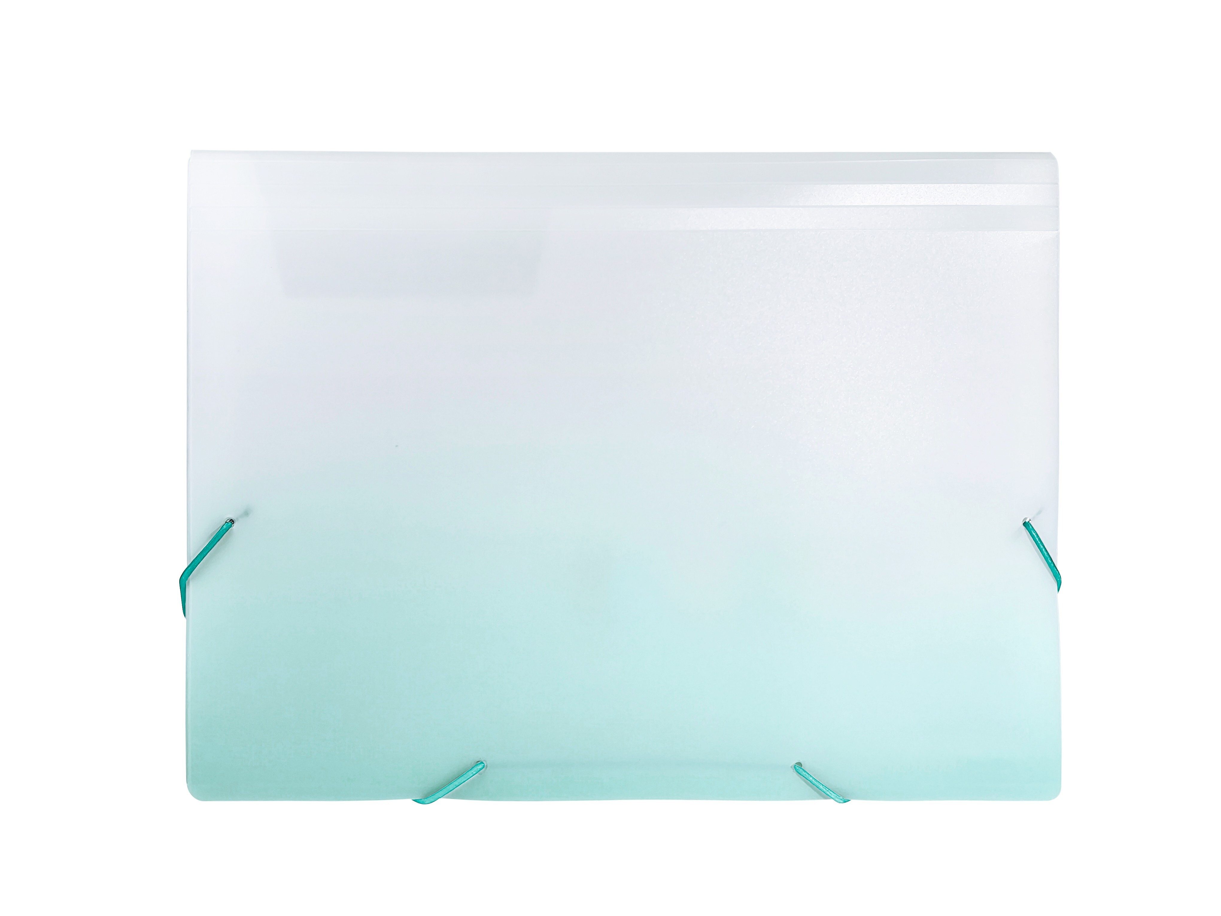 Idena Fächermappe Idena Fächermappe PP Color Edition 12 Fächer weiß/petrol DIN A4