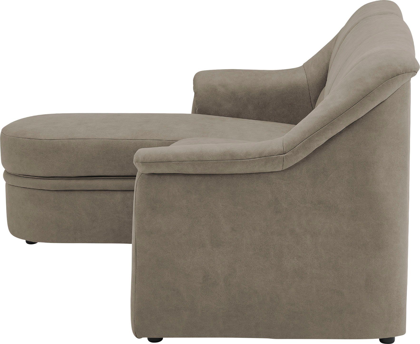 VILLA Ecksofa und 223 mit BECK Bettfunktion ccm, Breite Bettkasten wahlweise Fiora,