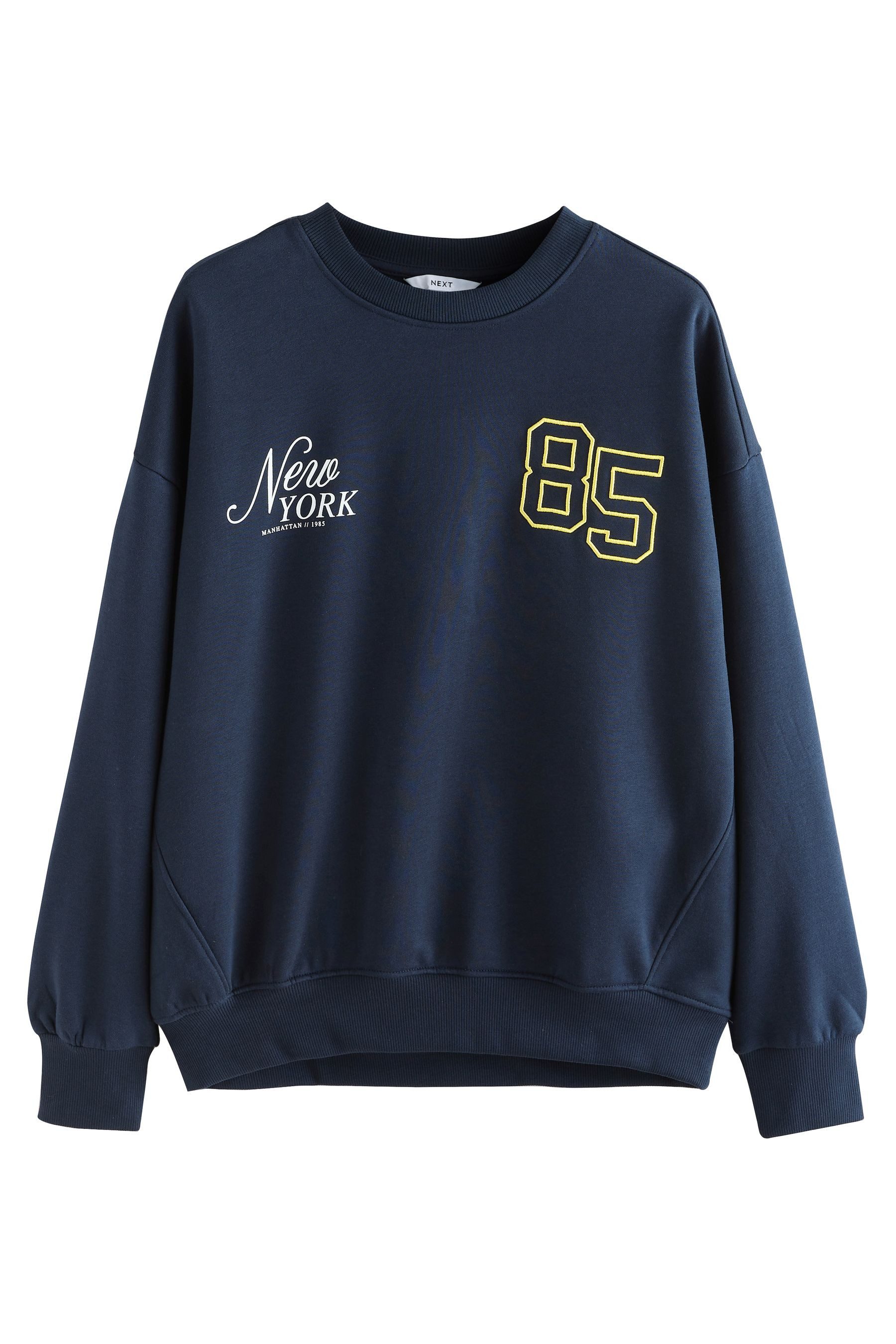 Next Sweater New York City Rundhalspullover (1-tlg)