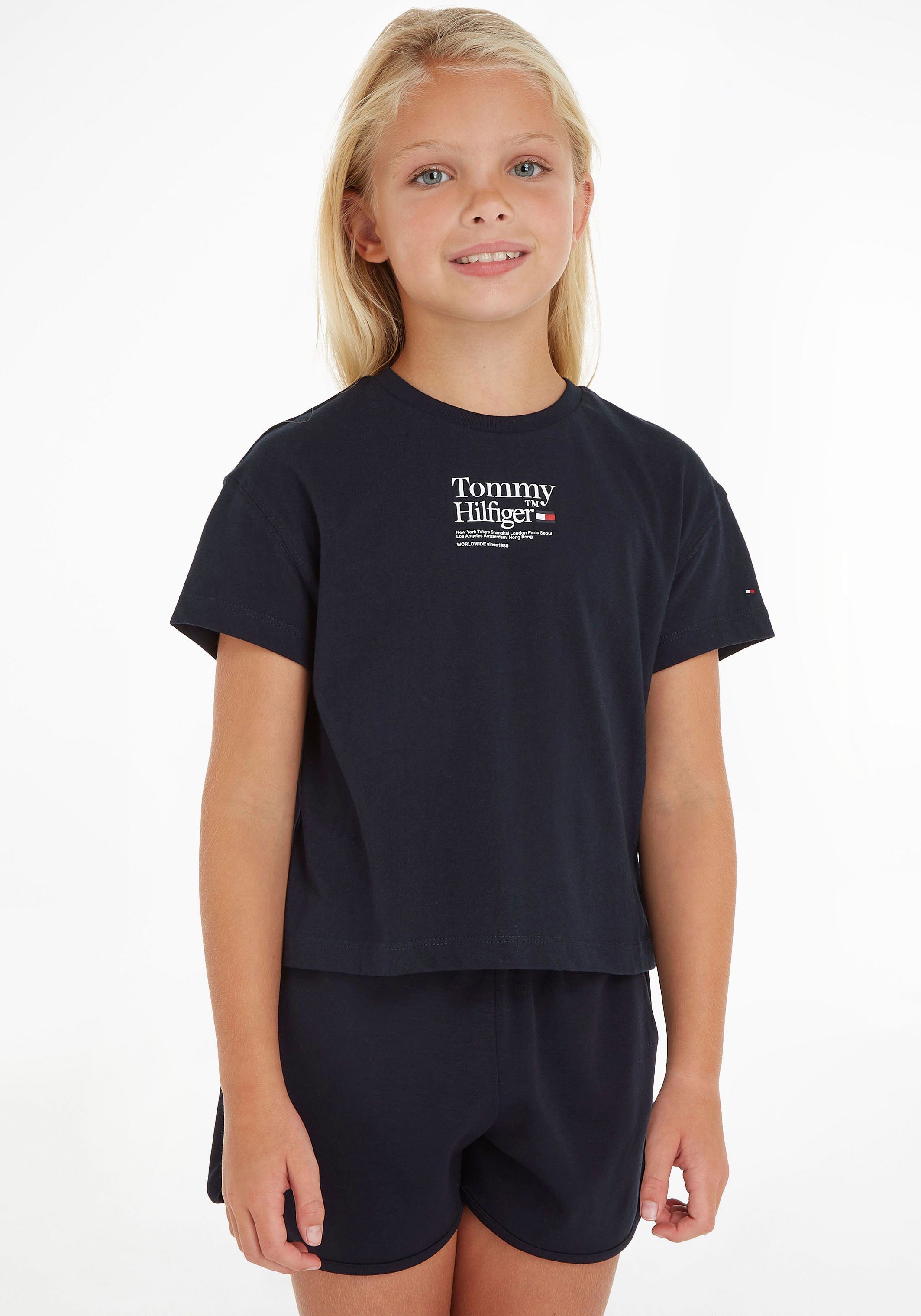 TIMELESS S/S mit Ärmeln TOMMY kurzen Hilfiger TEE T-Shirt Tommy