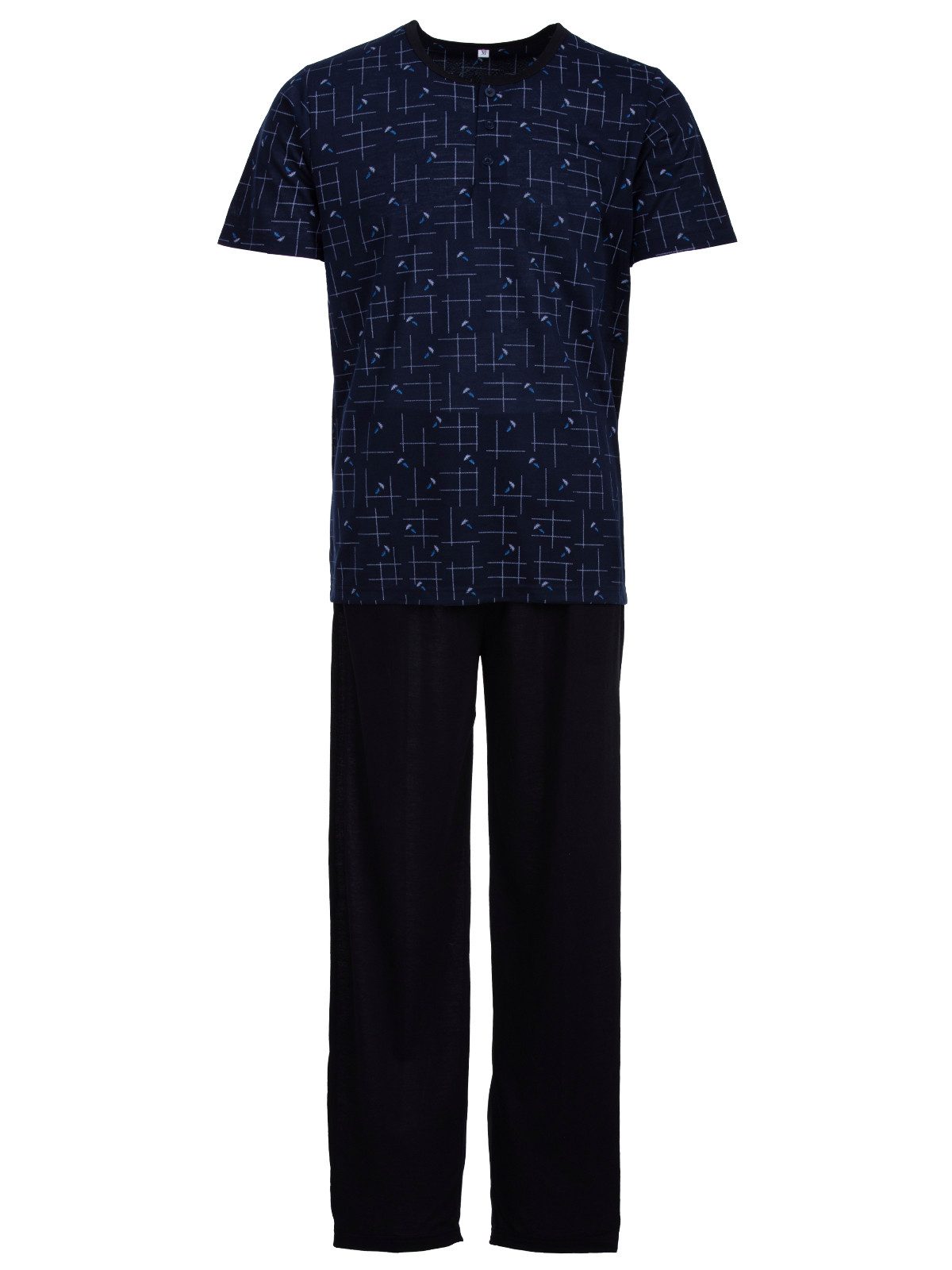 Lucky Schlafanzug Pyjama Set Kurzarm- Zweigen günstig online kaufen