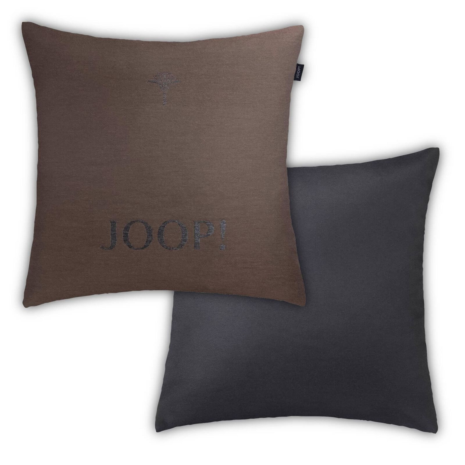 JOOP! Dekokissen Kissenhülle Chains 50852, Kornblumen-Prägung, JOOP!-Logo