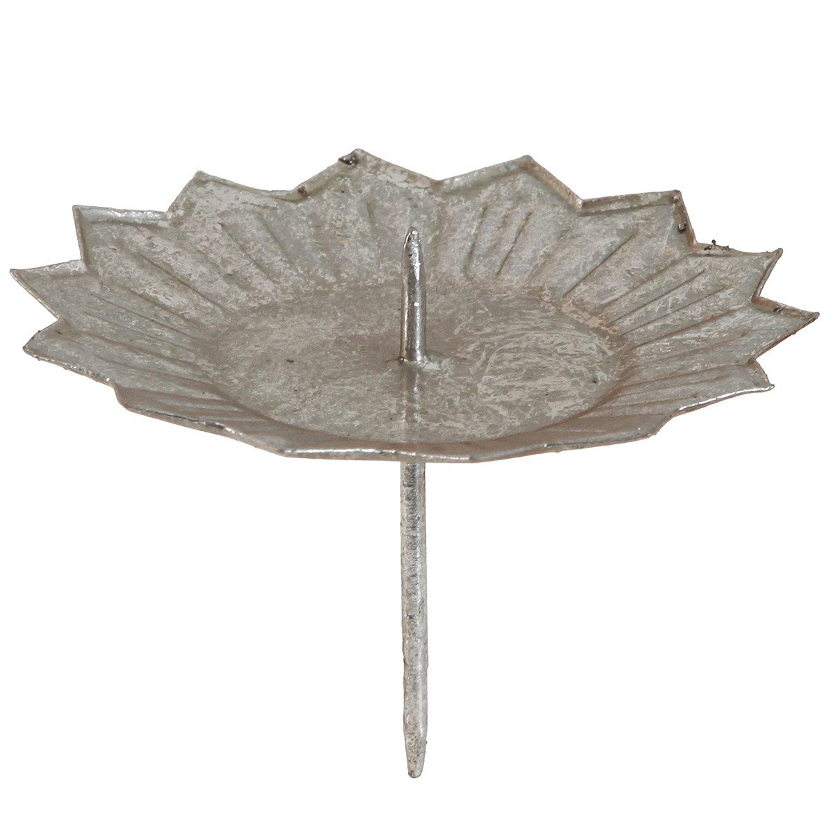 Viana Kerzenhalter Kerzenhalter Steckdorn Stumpenkerzen Silber 11cm Set 4 S günstig online kaufen