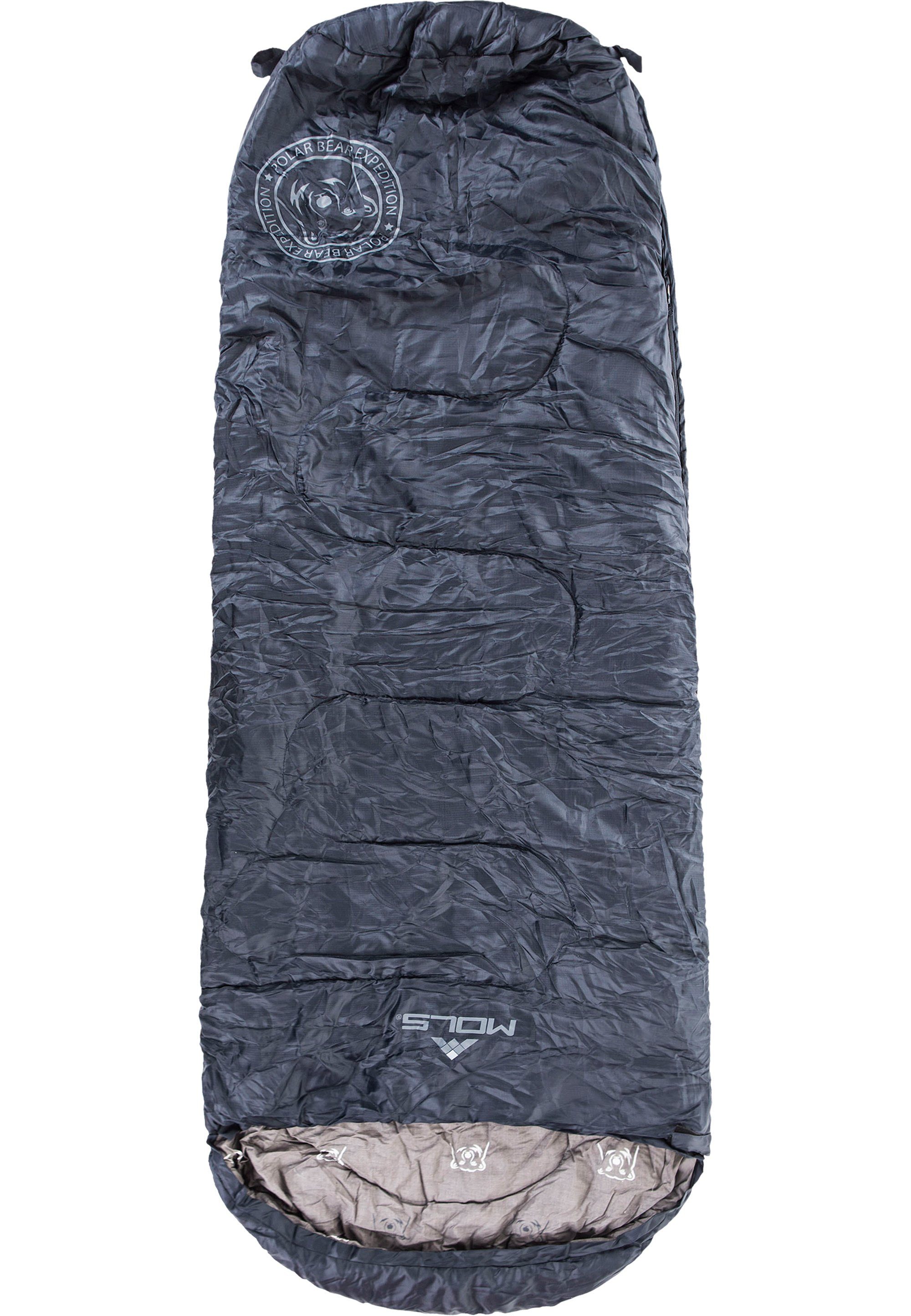 Trekkingschlafsack dunkelblau Versailles, für Außentemperaturen MOLS niedrige