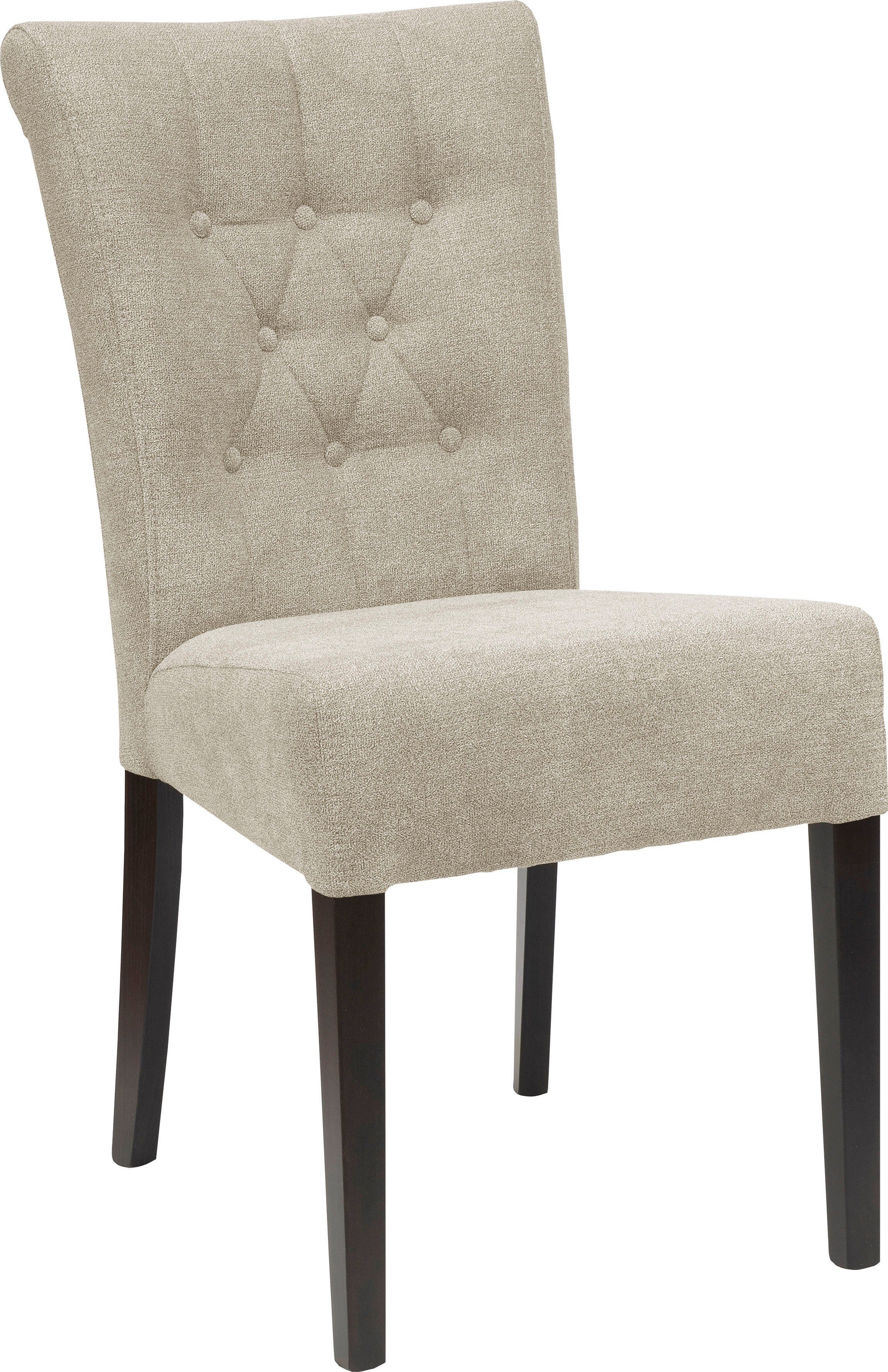 Home affaire Esszimmerstuhl Queen (Set, 2 St), Polsterstuhl mit Knopfheftung, 2er, 4er oder 6er Set