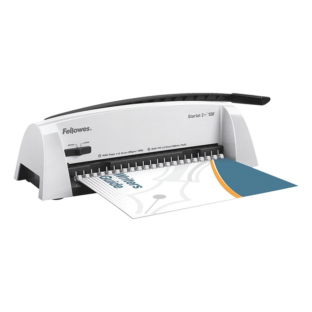 FELLOWES Plastikbindegerät Starlet 2+, DIN A4, 21 Ringe, Stanz-/Bindeleistung: 12/120 Blatt