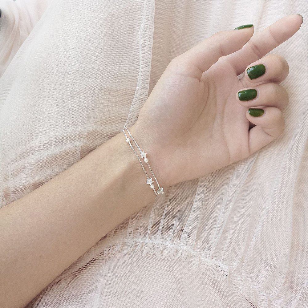 The Beauty House Armband Damen Doppelarmband mit Stern
