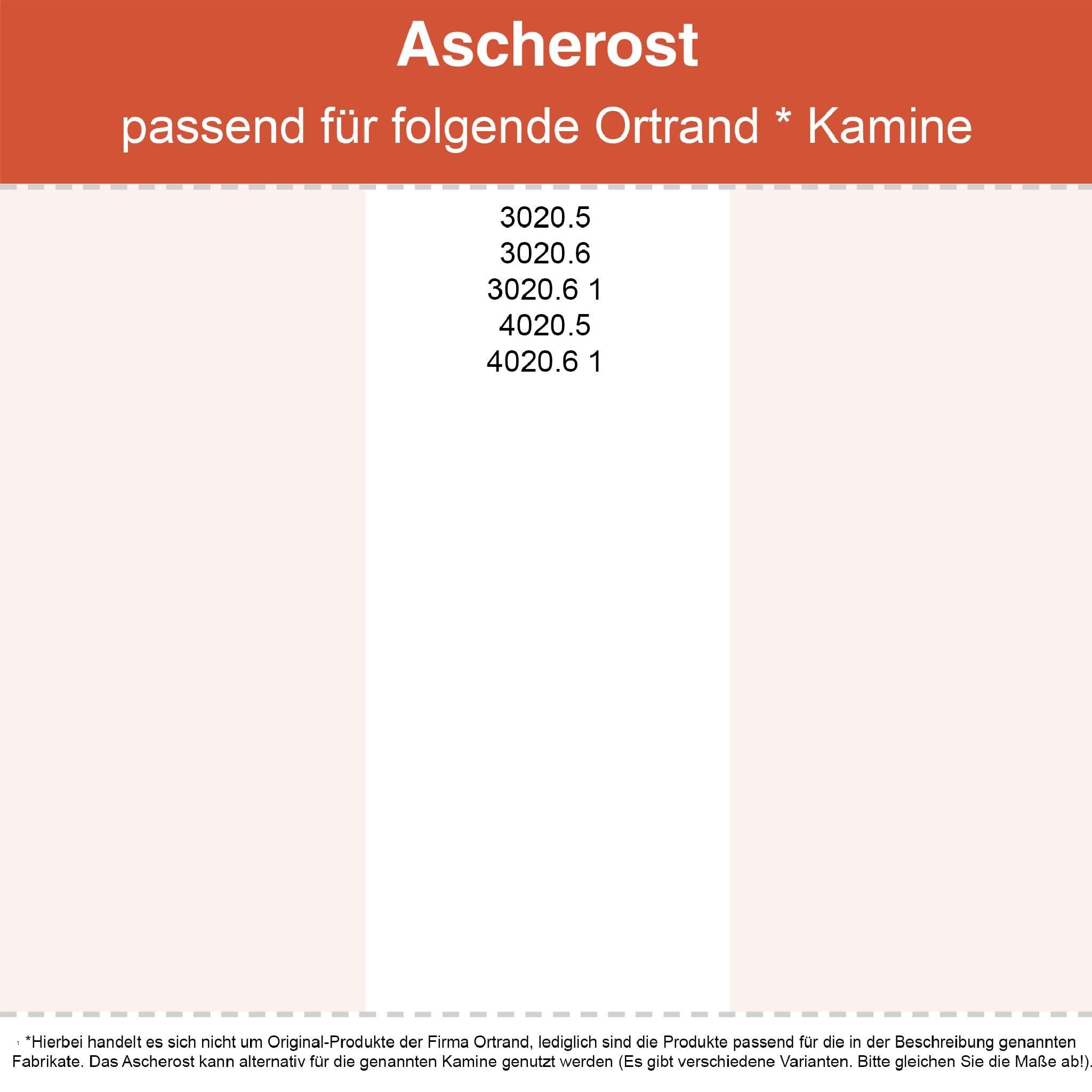 Feuerfest 123 GmbH Grillrost Kaminrost / Ascherost Ø 255x15mm passend für Ortrand**