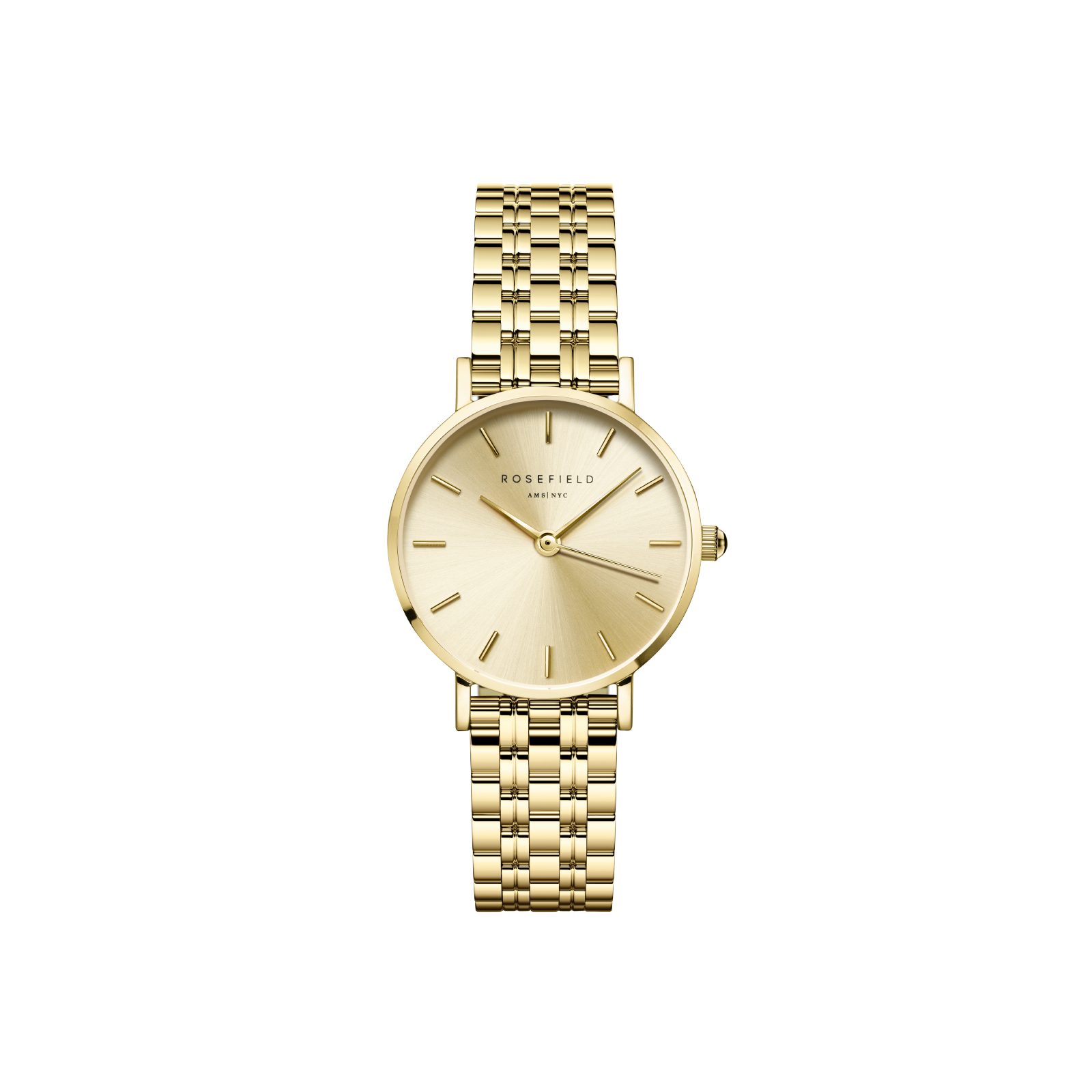 ROSEFIELD Quarzuhr ROSEFIELD Damenuhr Small Edit 26mm Goldfarben