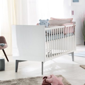 roba® Babymöbel-Set Retro 2, (Spar-Set, 2-St., Kinderbett, Wickelkommode), mit Kinderbett & Wickelkommode; Made in Europe