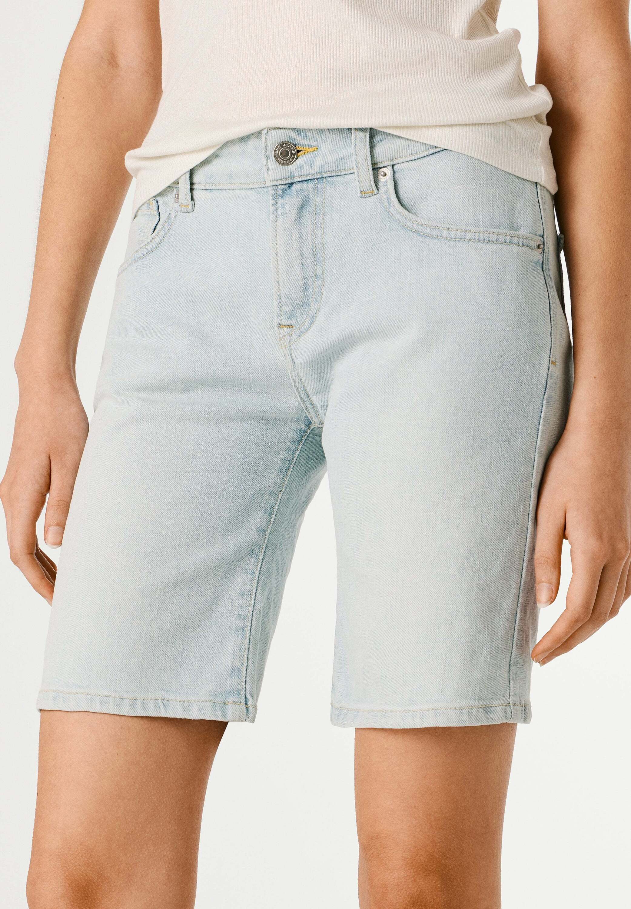 Pepe Jeans Shorts Jeansshorts FITTED SHORT MW POPPY – Bild 4 von 5