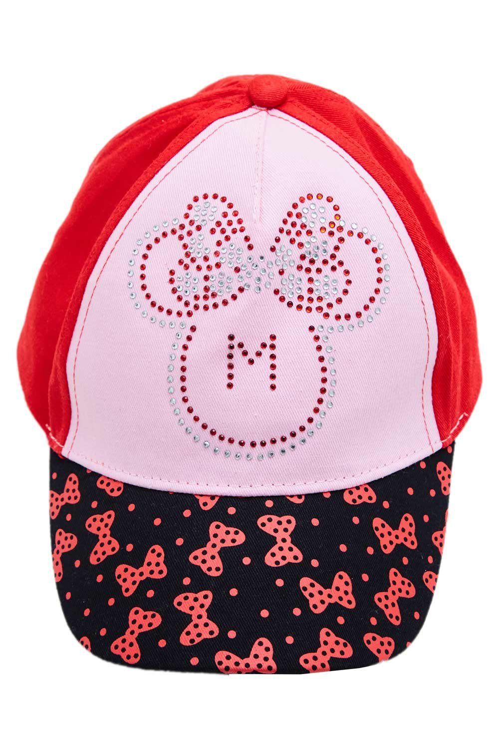 Schirmmütze Disney Minnie Maus Kappe Rot 54