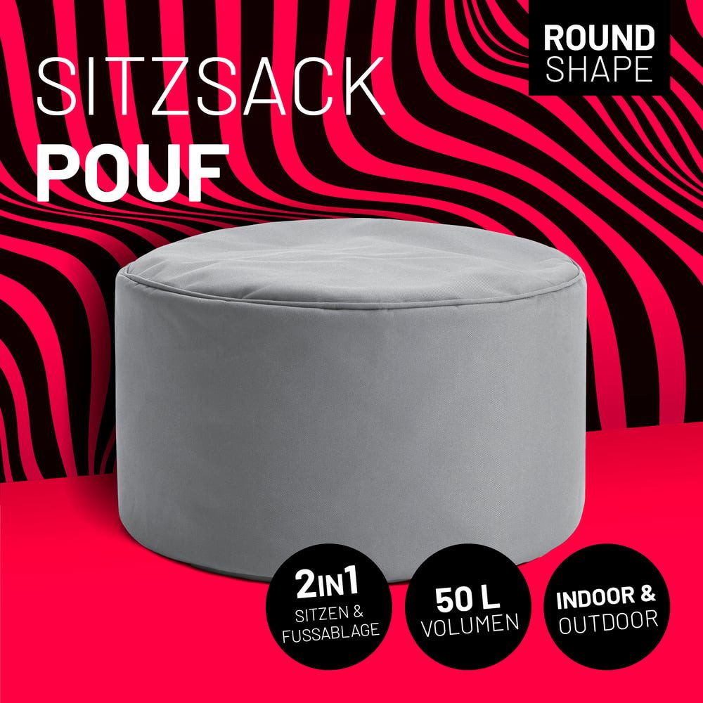 Lumaland Sitzsack Pouf 50L kompakt Hocker, günstig online kaufen