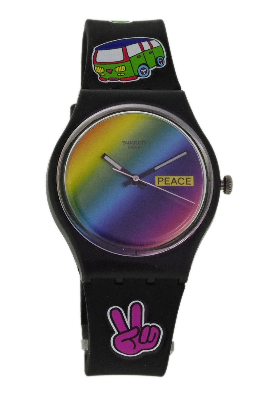 Swatch Quarzuhr Swatch Quarzuhr SO31B101 GO WITH THE 'BOW