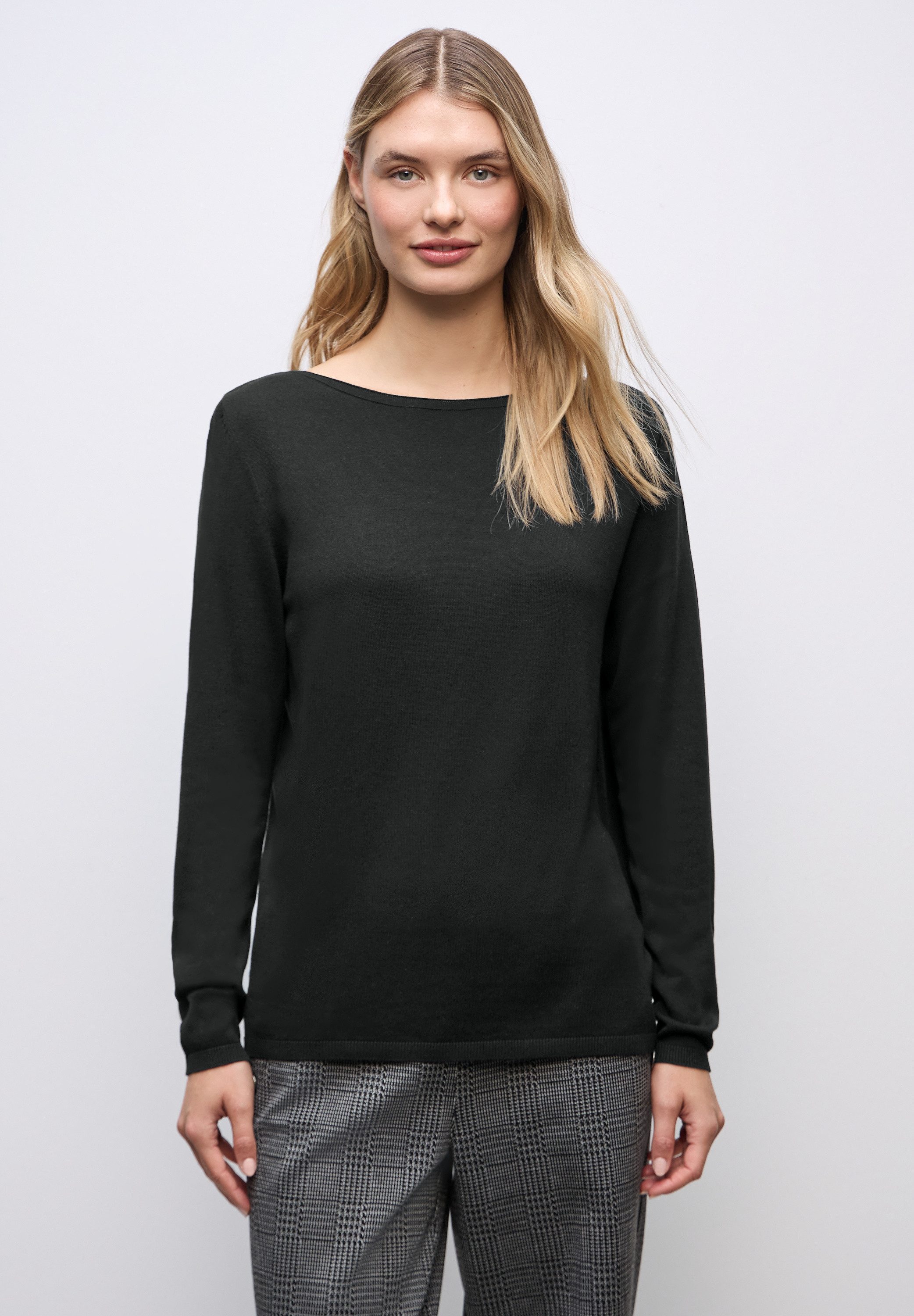 STREET ONE Strickpullover mit U-Boot-Ausschnitt