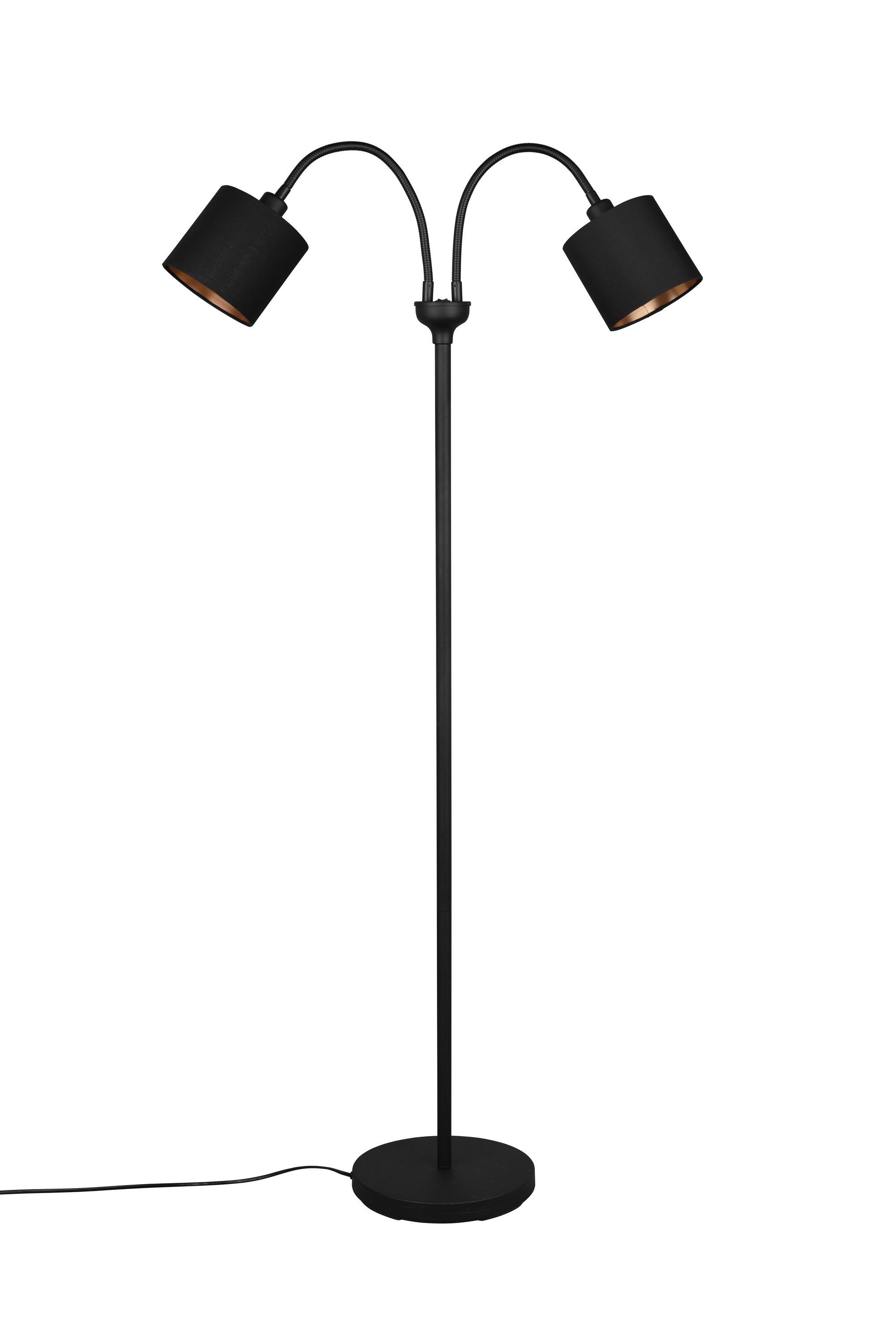 Stehlampe Reality Leuchten Stehleuchte TOMMY BHT 60x130x25 cm schwarz Stehlampe
