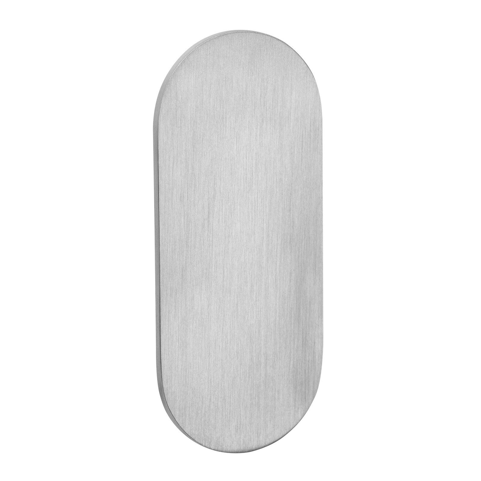 SO-TECH® Türbeschlag selbstklebende Edelstahl Tür-Rosetten mit 3M-VHB-Klebepad (1 St), Blindrosette oval 65x28x2mm satiniert