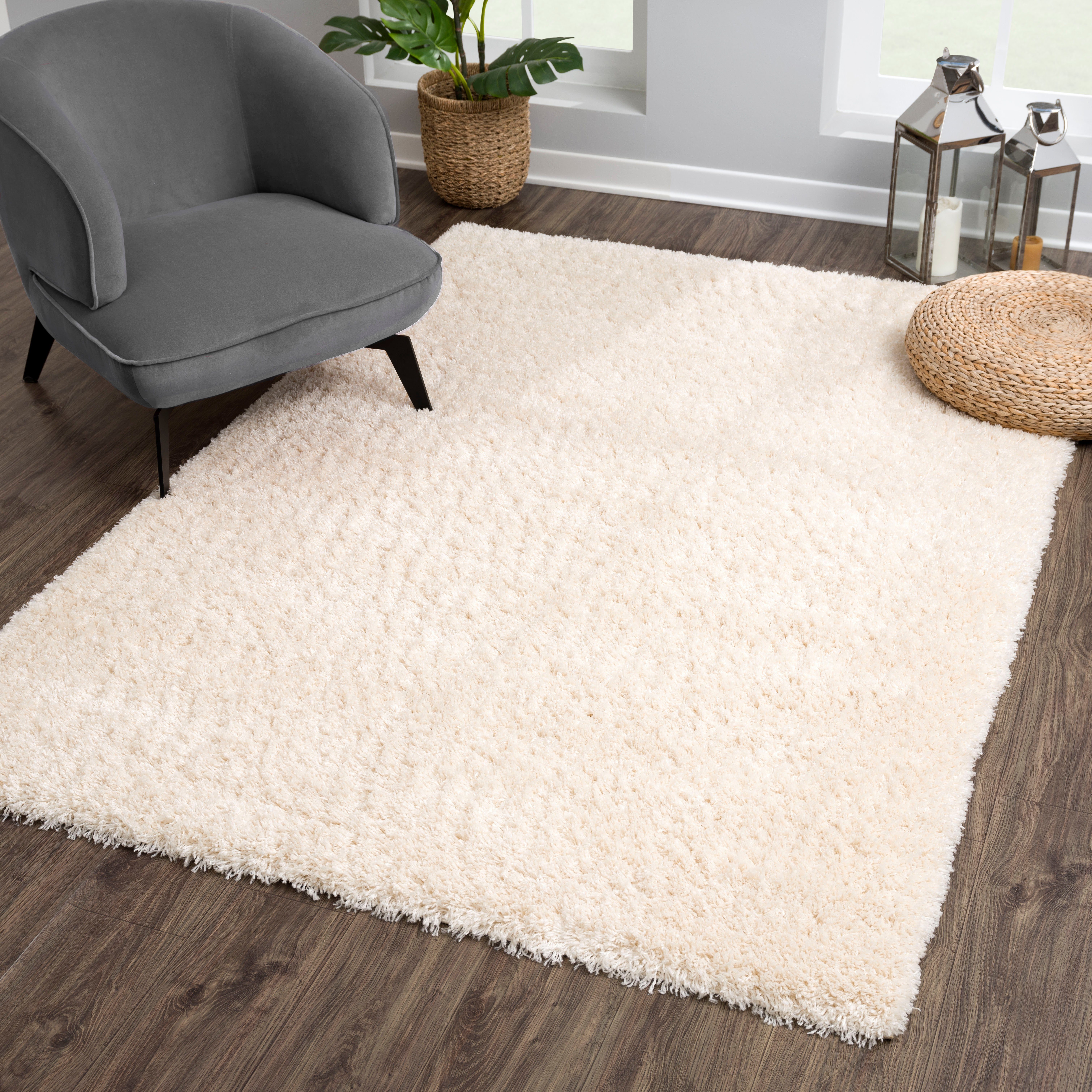 Sanat Hochflor-Teppich Porto, auch als Läufer und in Rund erhältlich, rechteckig, Höhe: 45 mm, Wohnzimmer, Langflor, Shaggy,weich