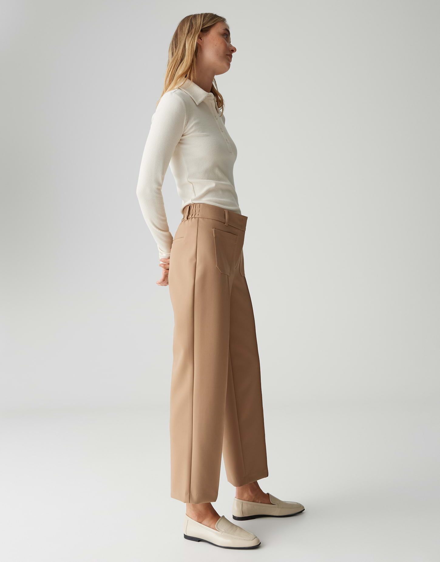 OPUS Stoffhose MEERI DYNAMIC Relaxed mit Komfortbund gerader Beinverlauf, glatter Griff
