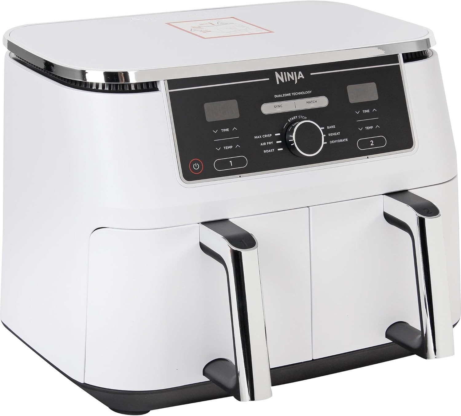 NINJA Heißluftfritteuse, mit Backfunktion, Herausnehmbarer Behälter, 6-in-1, 9,5 Liter