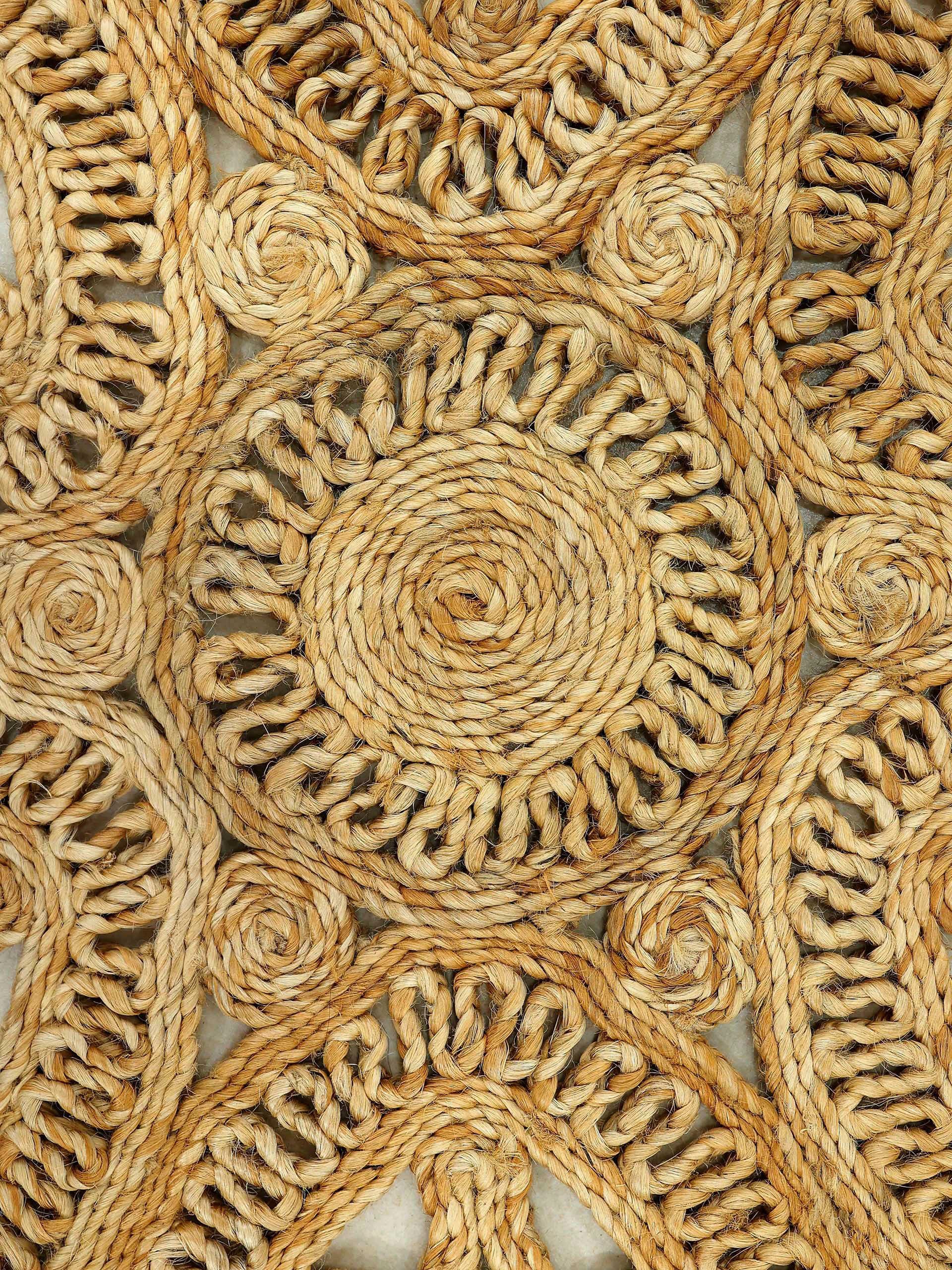 Sisalteppich Juteteppich Liam, carpetfine, rechteckig, 13 Hand natürliches gewebt, Höhe: Boho Style mm, Pflanzenmaterial von