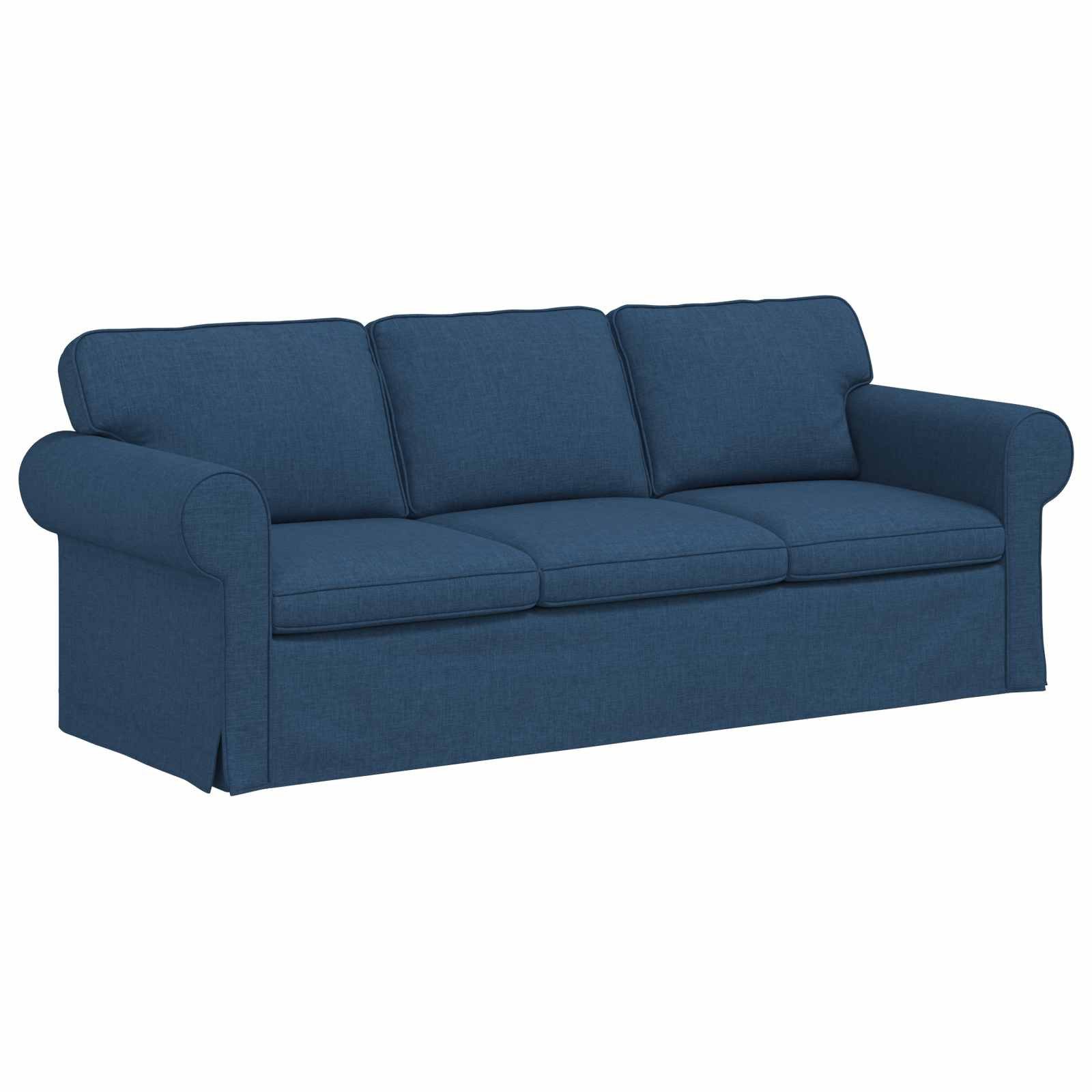 vidaXL Sofa Sofa Blau 215 x 82 x 80 cm Stoff, 1 Teile